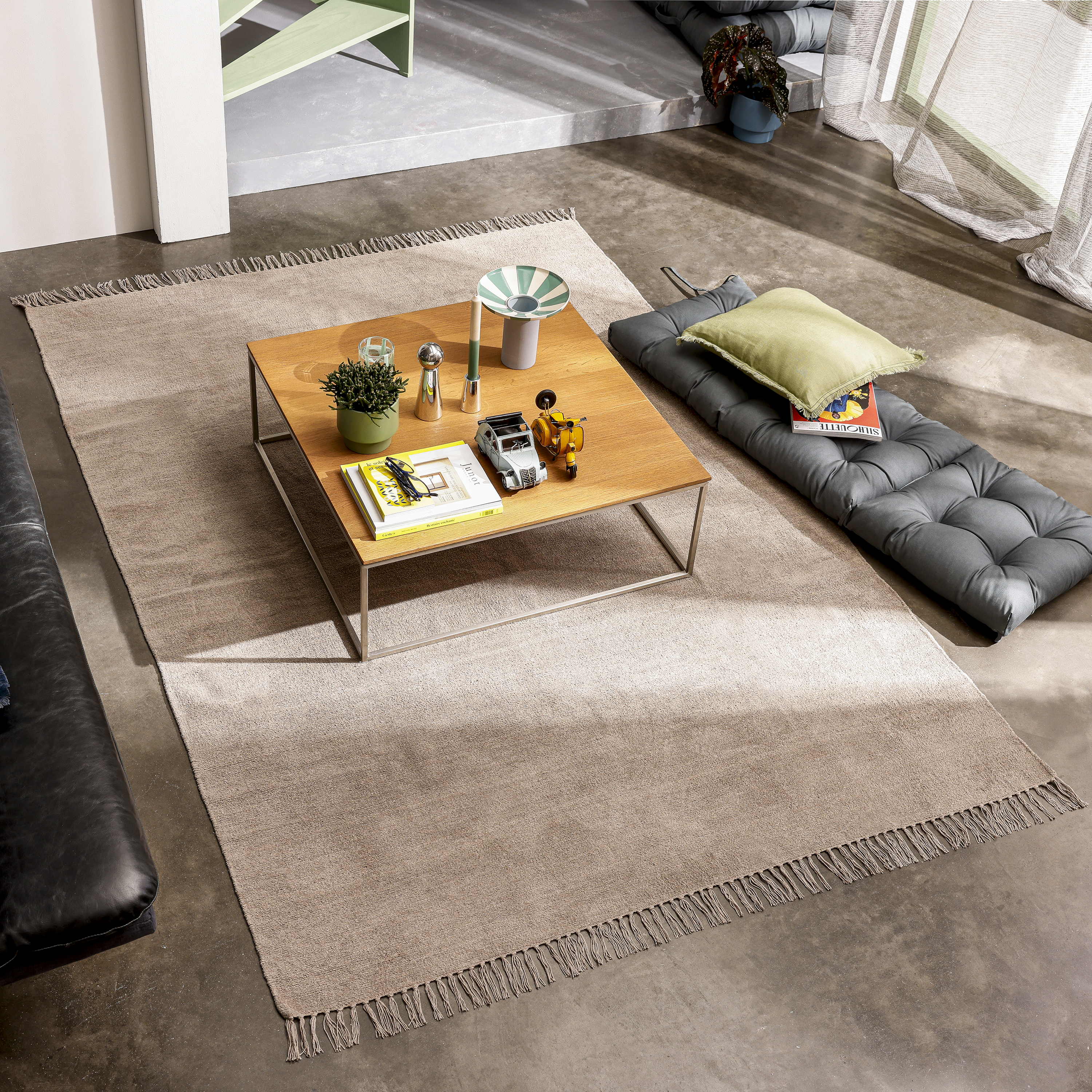 Tapete liso Manoa 160x230cm castanho Inspire - 2