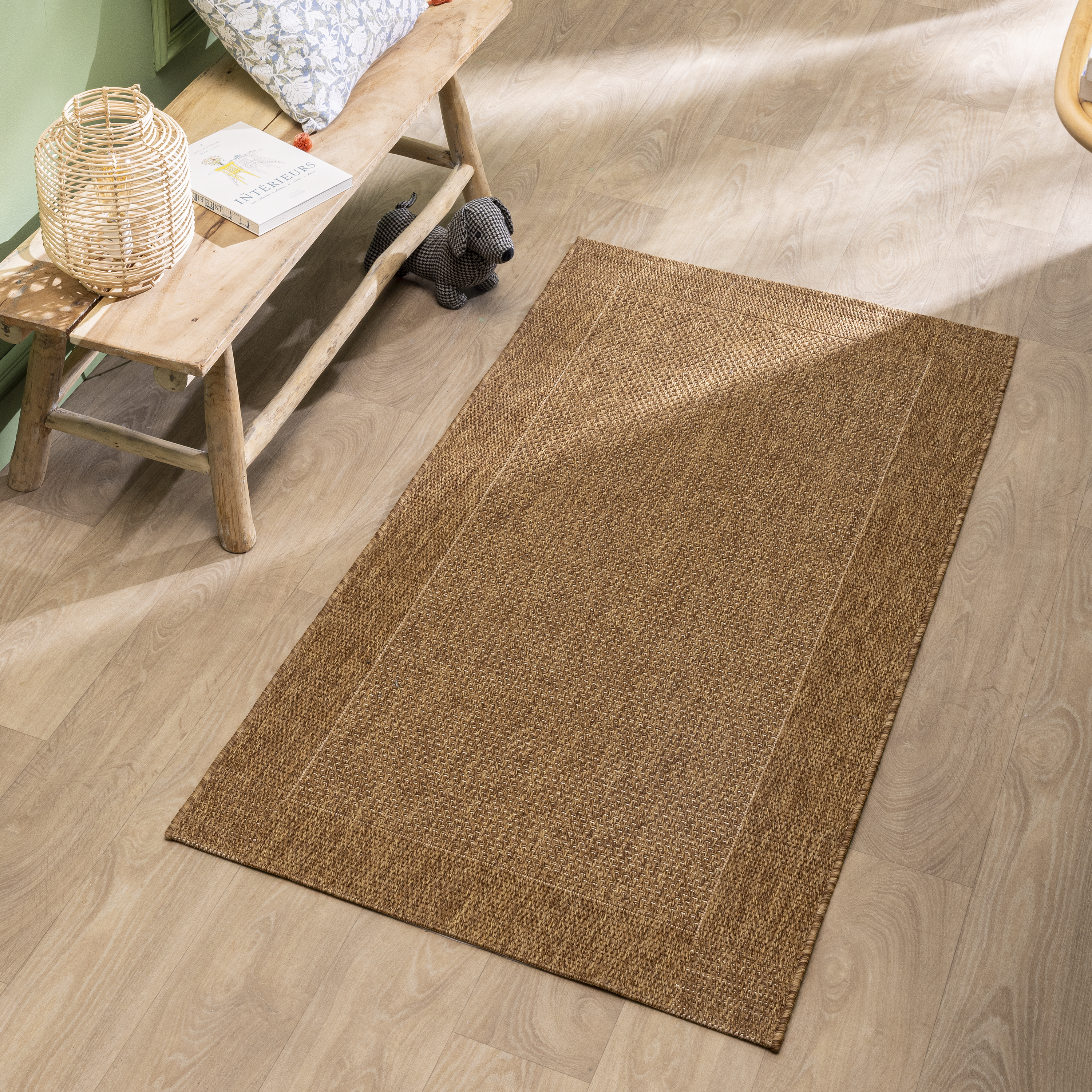 Tapete liso Emma 80x150cm castanho Inspire - 2