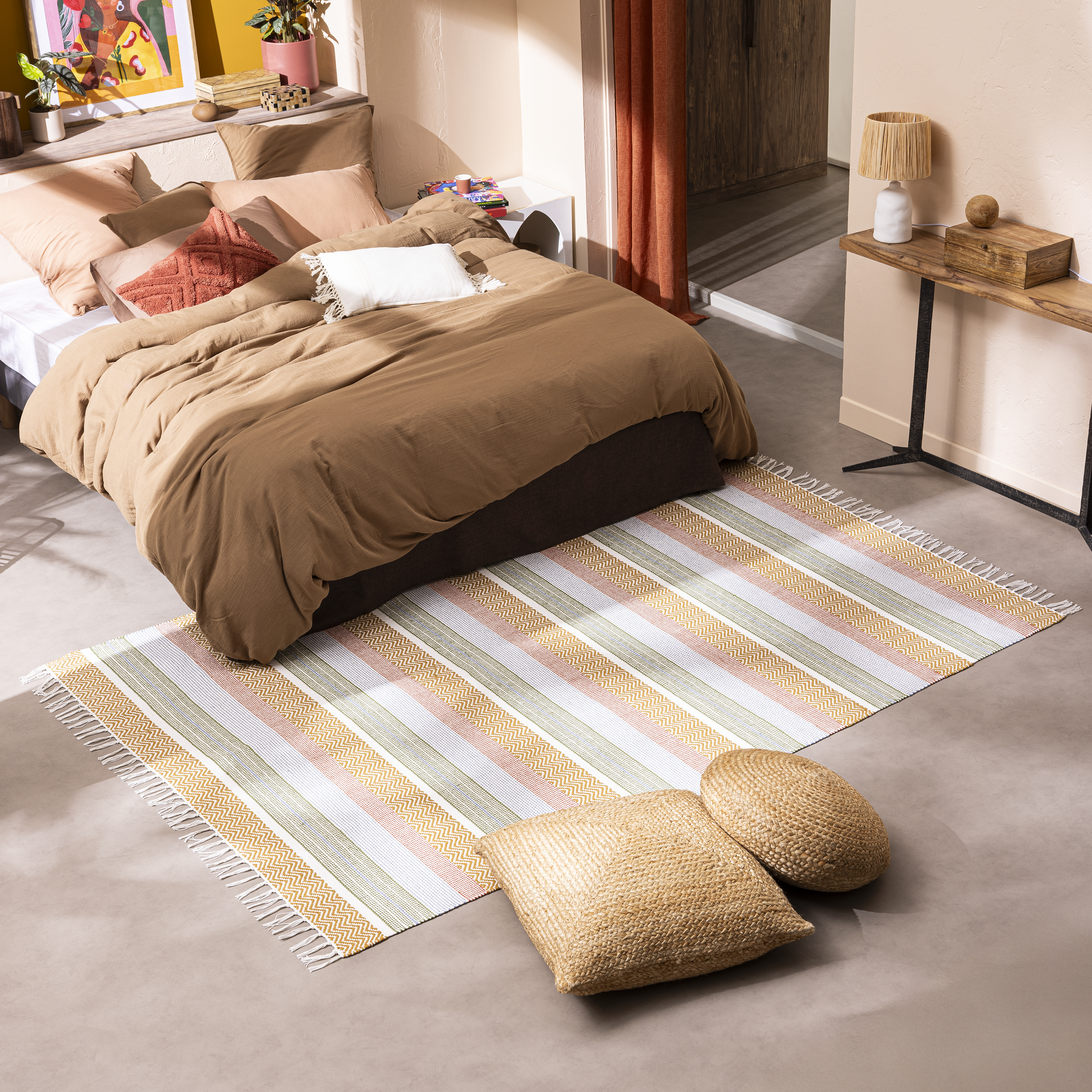Tapete geométrico Playa 160x230cm multicor Inspire - 3