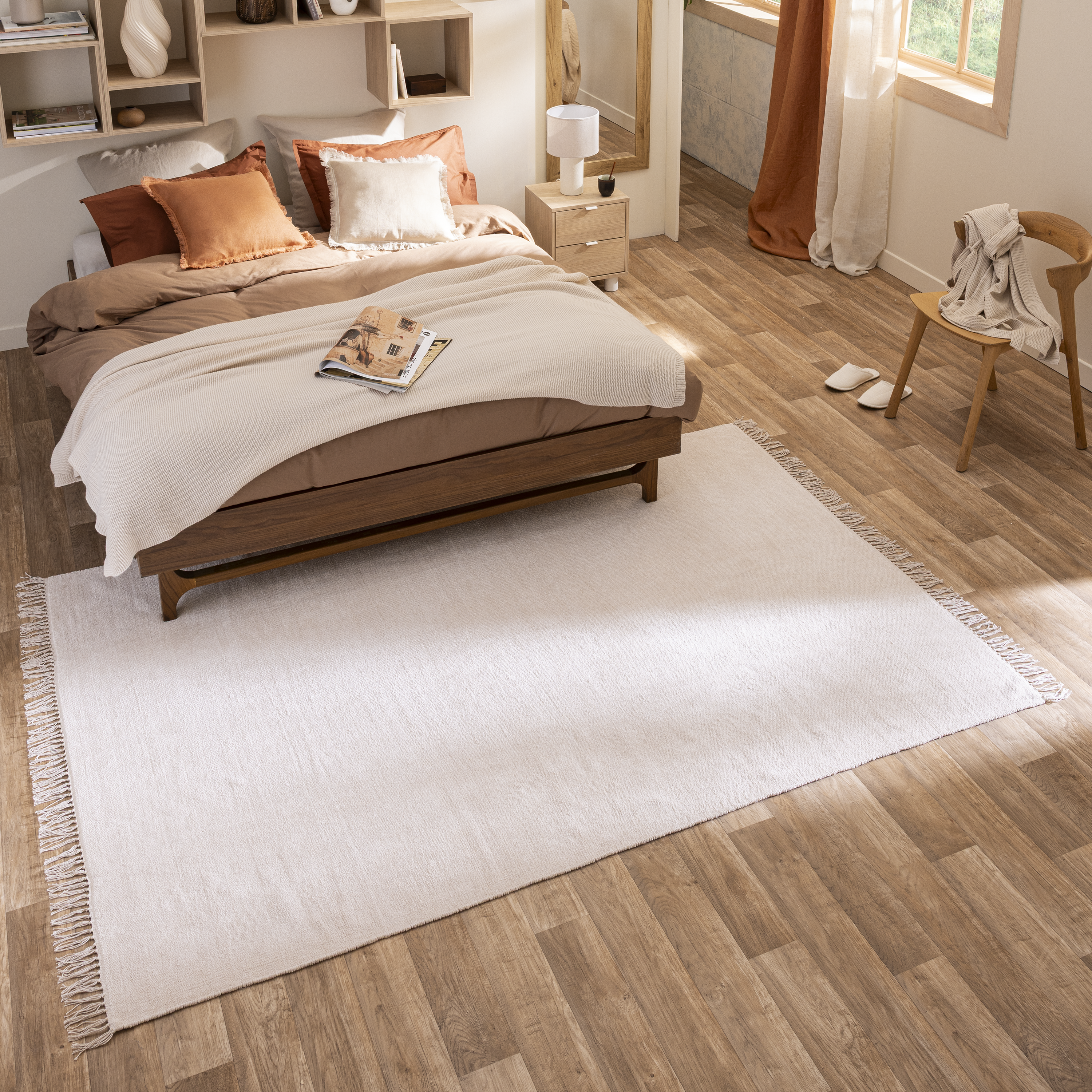 Tapete liso Manoa 160x230cm branco Inspire - 3