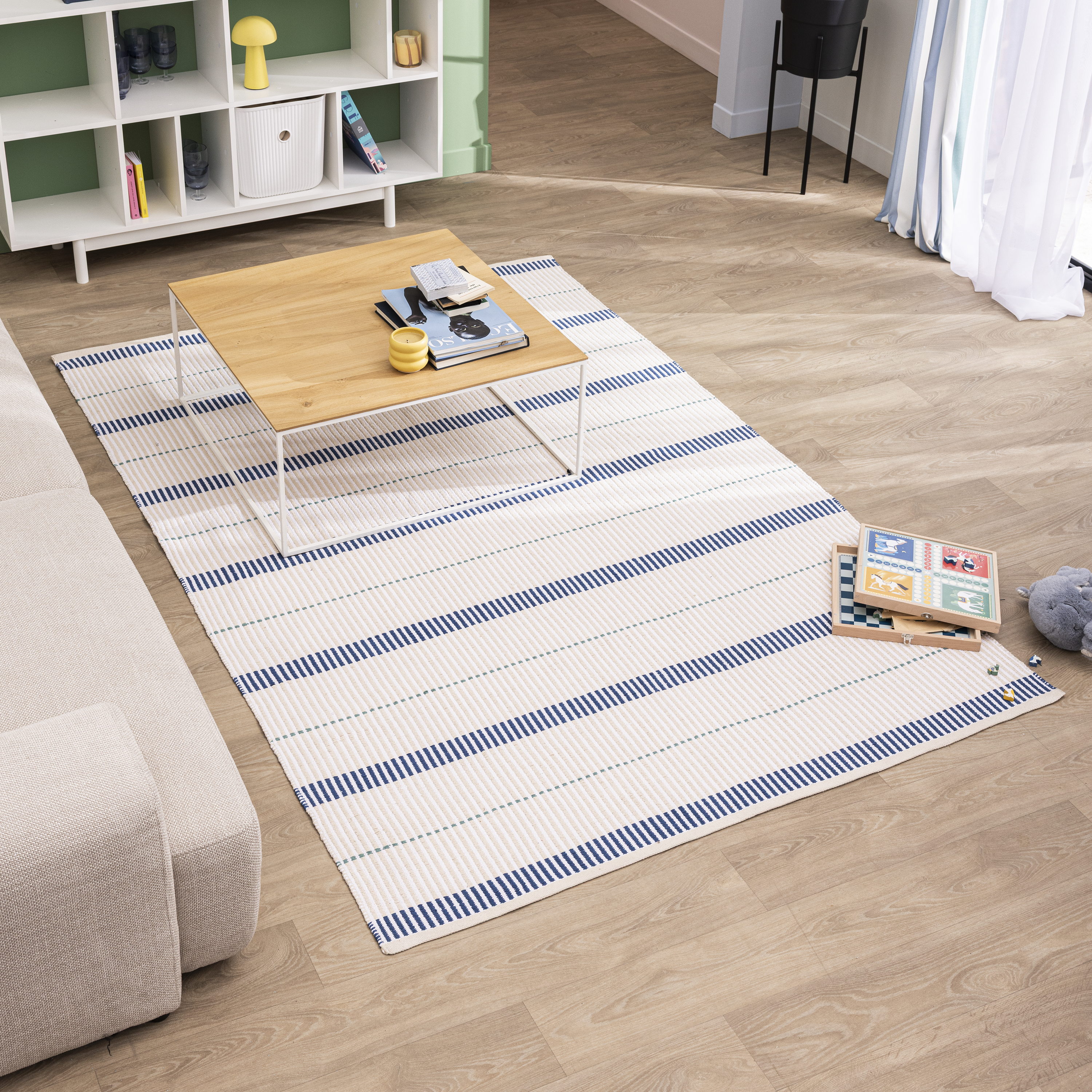 Tapete geométrico Gridea 120x170cm bege Inspire - 3