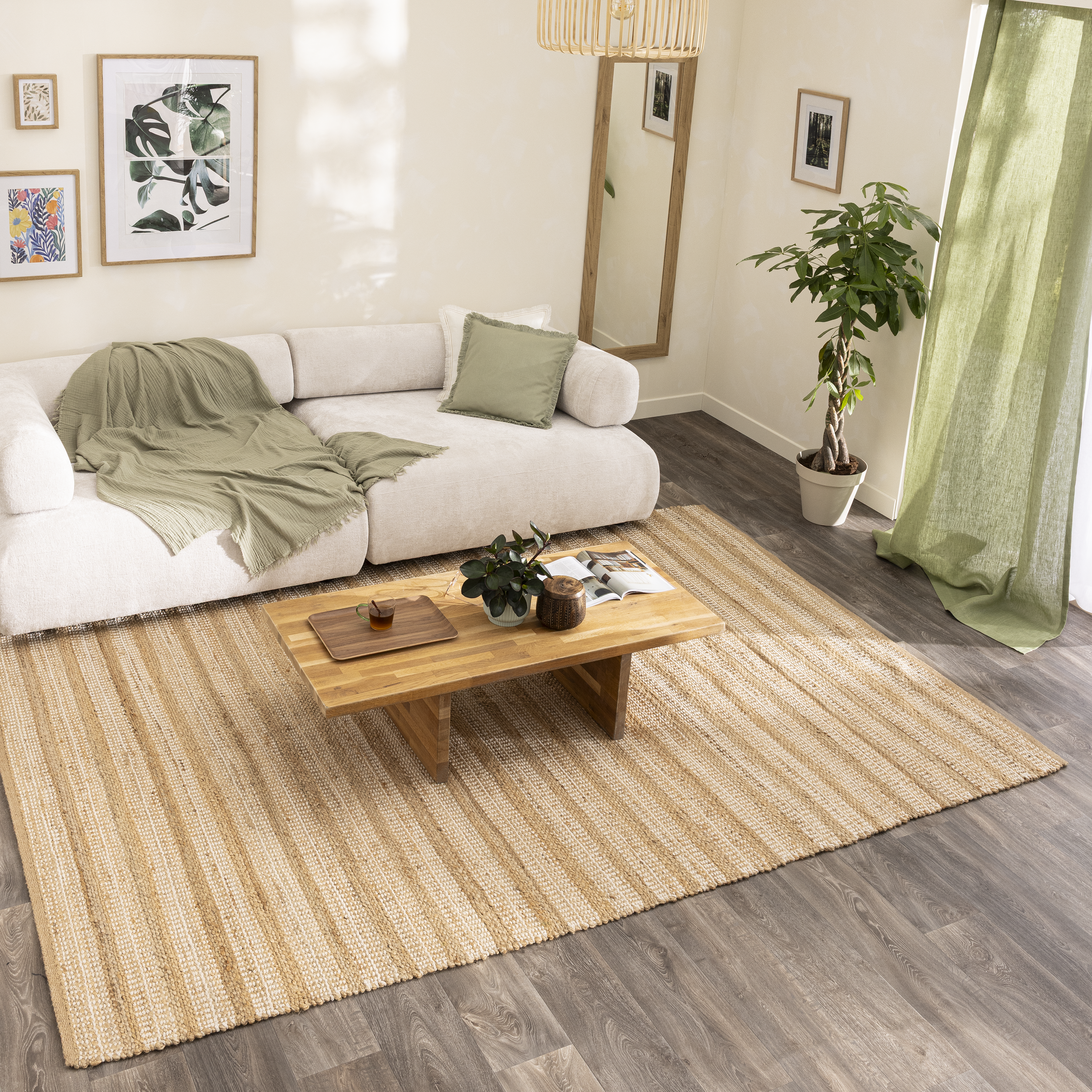 Tapete geométrico Jody 200x290cm bege Inspire - 3
