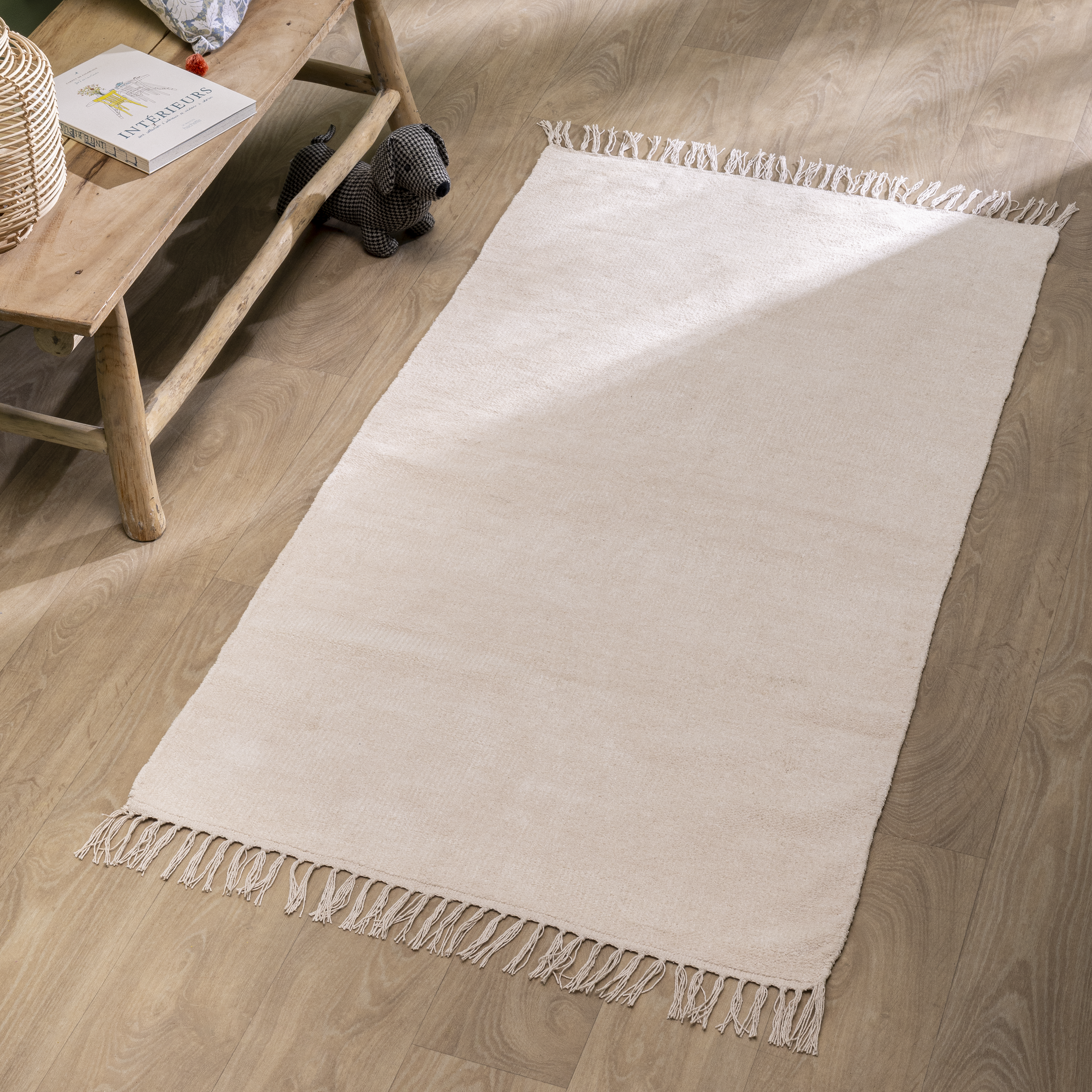 Tapete corredor Manoa 80x150cm branco Inspire - 3