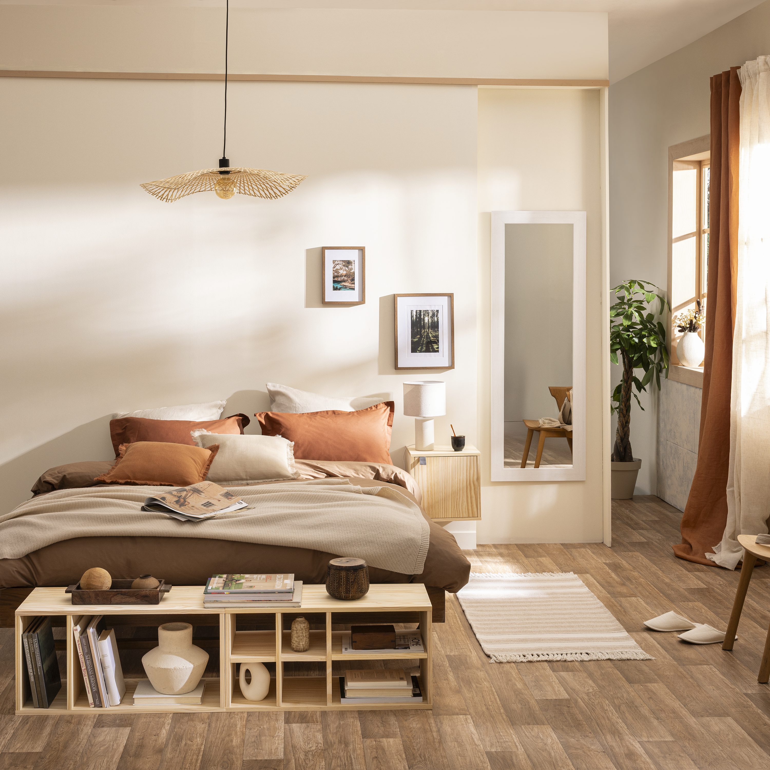 Marco con Passepartout Milo nogal INSPIRE 21x29.7cm - 3