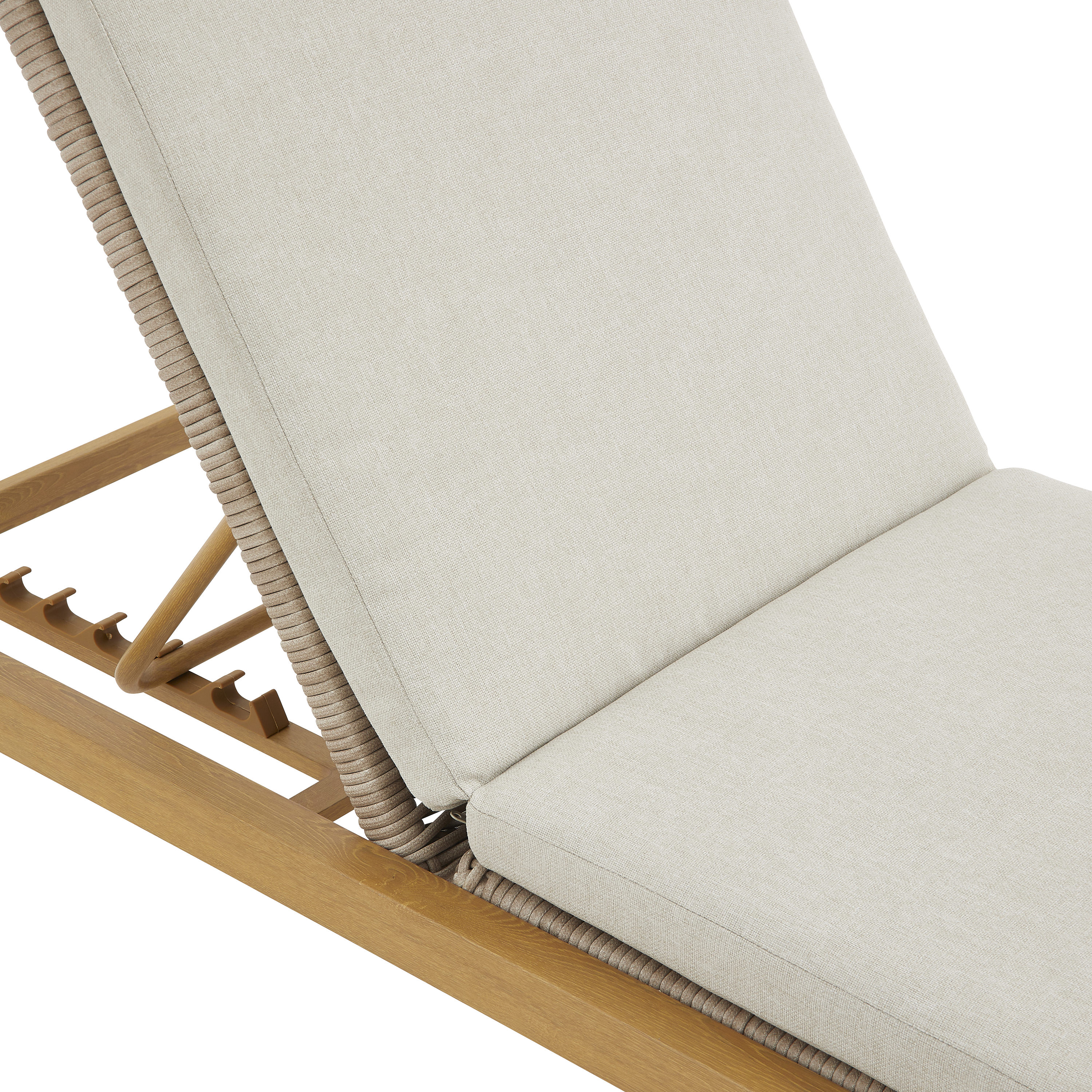 Bain de soleil de jardin NATERIAL Gaia en aluminium/osier beige - 11