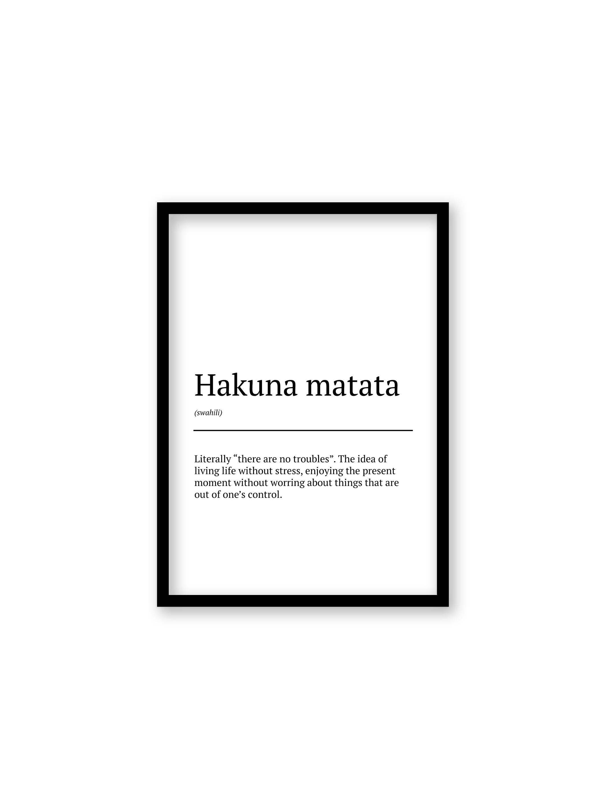 Hakuna Matata Def