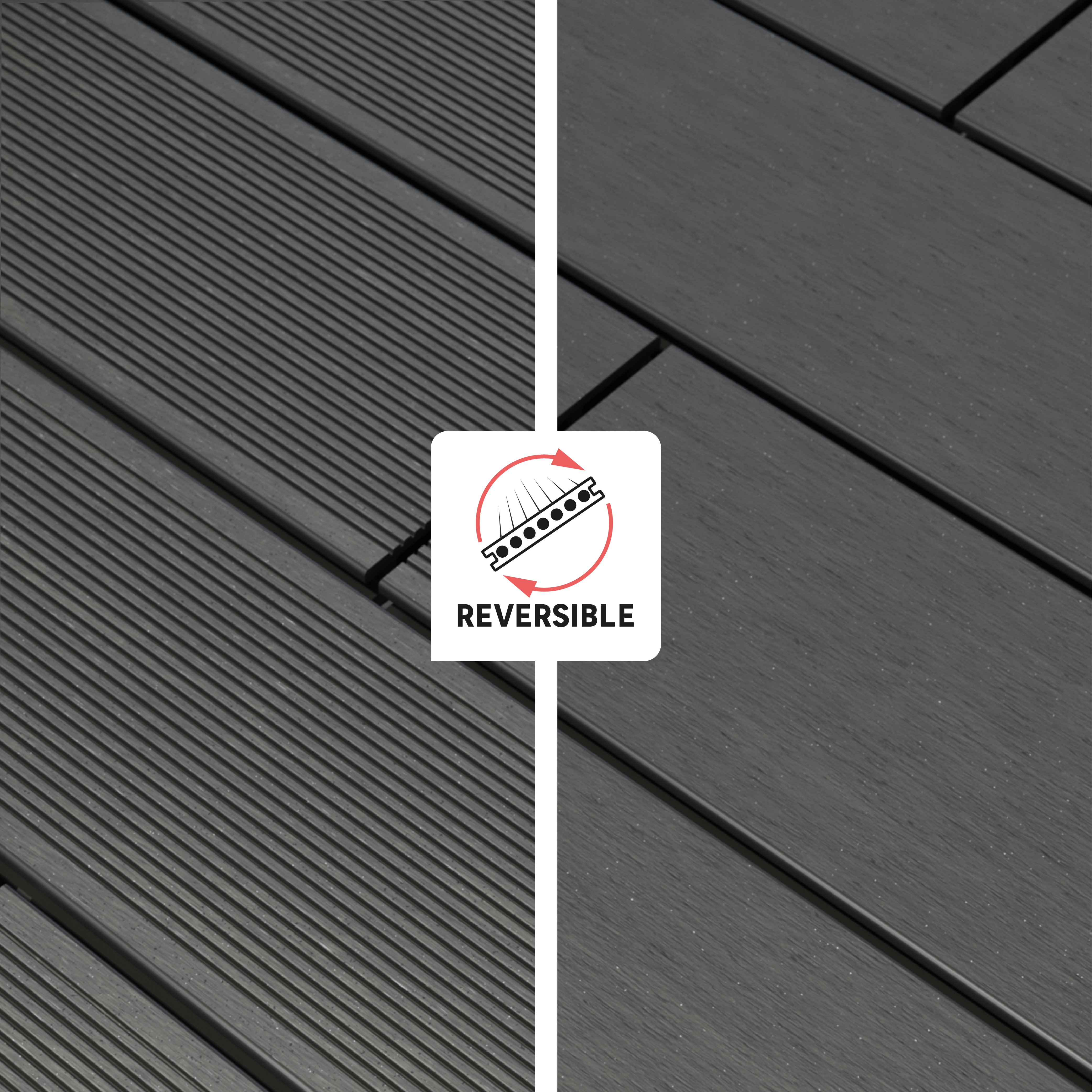 Deck composite 240x14,5 cm 21 mm cinza Dolma Naterial - 2