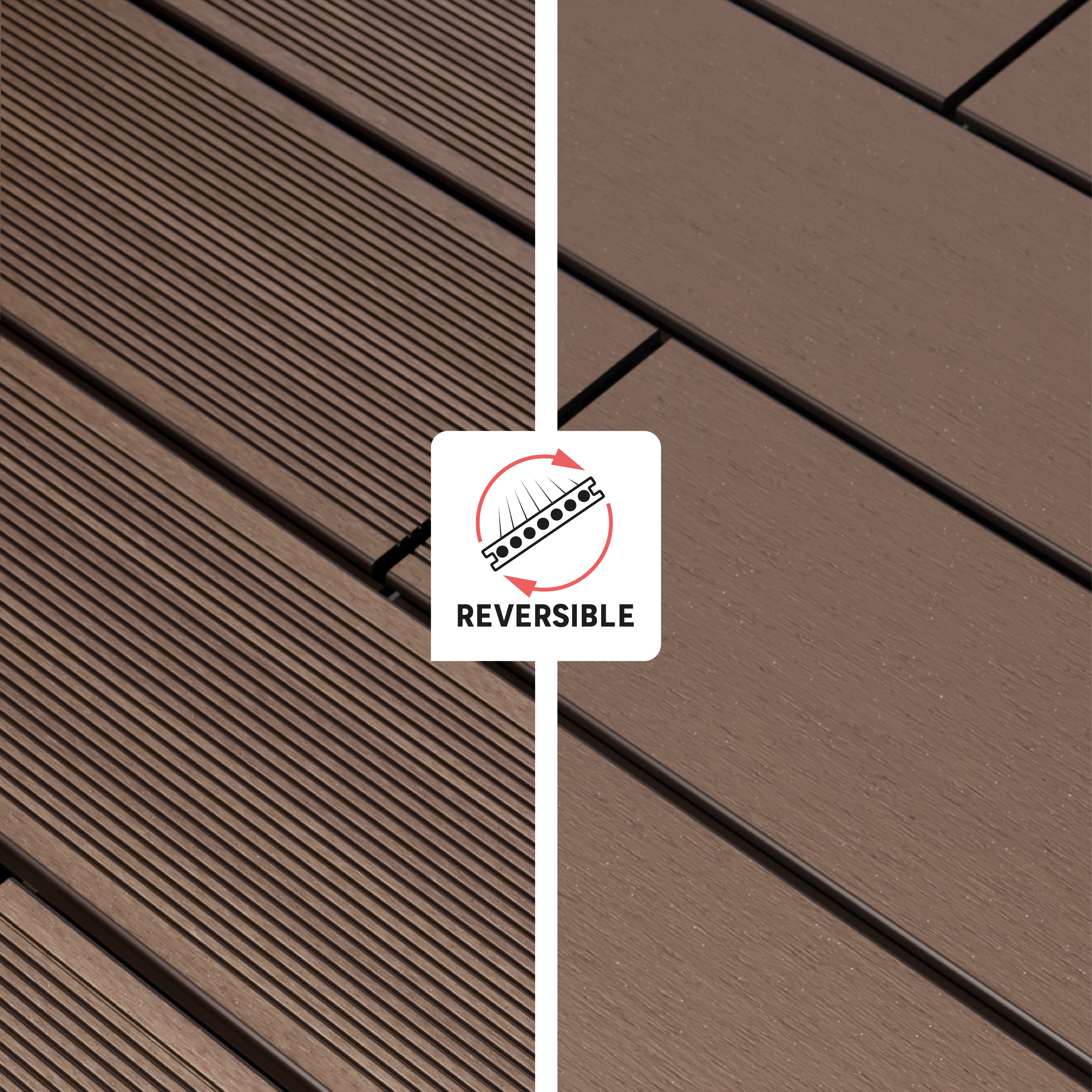 Deck composite 240x14,5x2,1 cm chocolate Dolma Naterial - 2