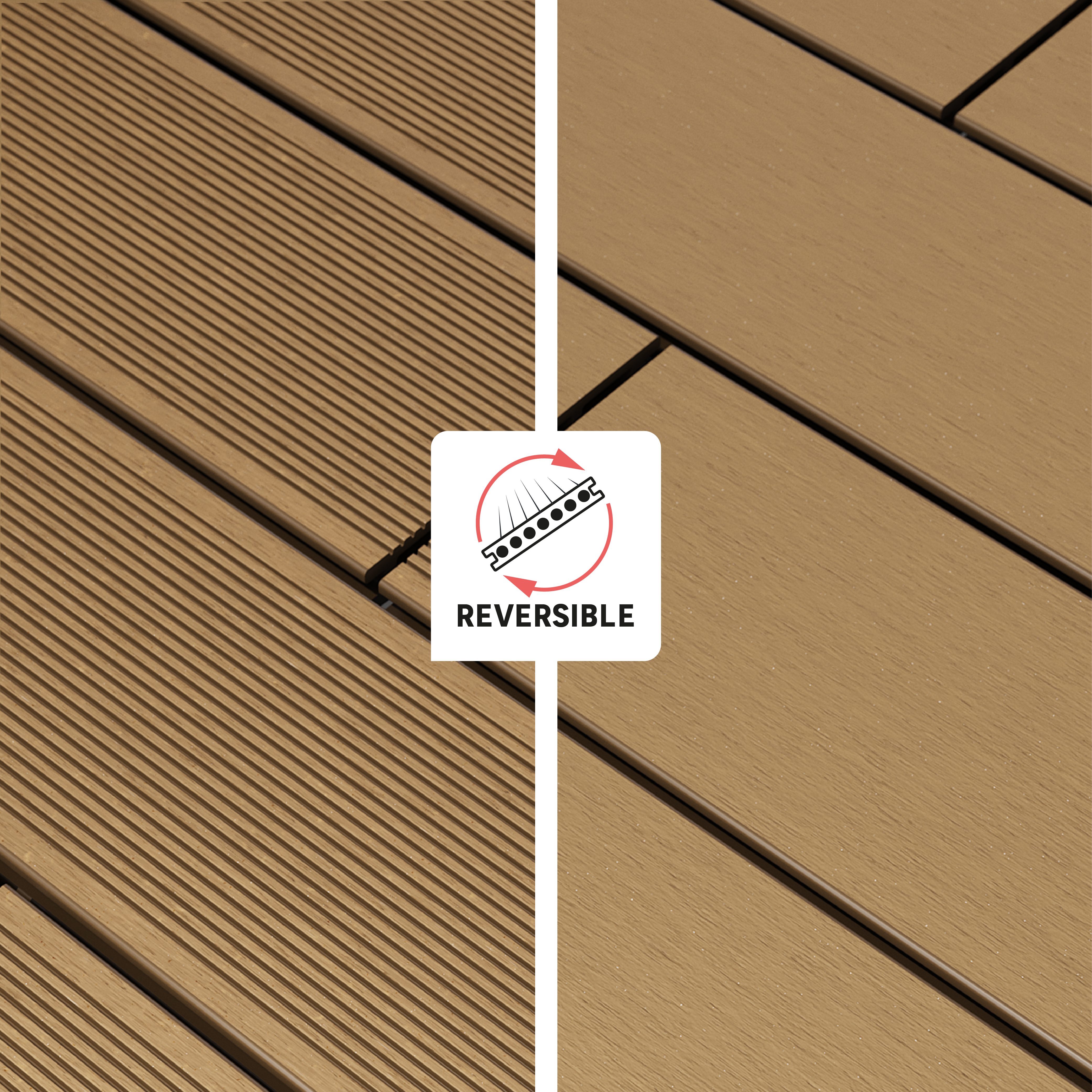 Deck composite  240x14,5 cm 21 mm honey Dolma Naterial - 2