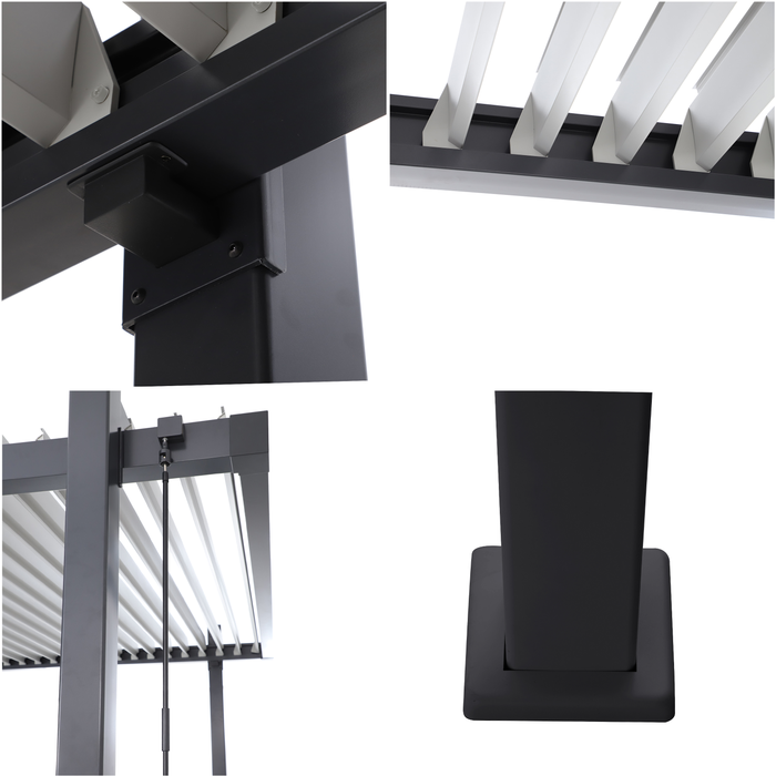 pergola materiale antracite