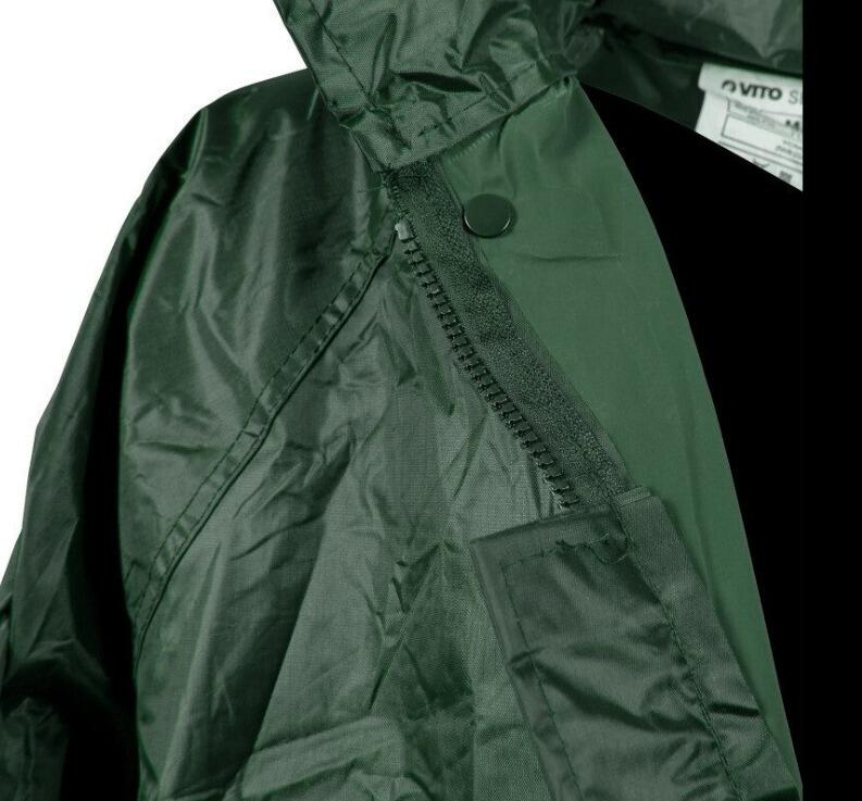 Chubasquero para lluvia de nylon verde -t 48