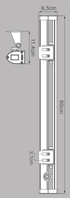 Faro da esterno Cypress in alluminio, argento, Modulo LED 18W INSPIRE - 8