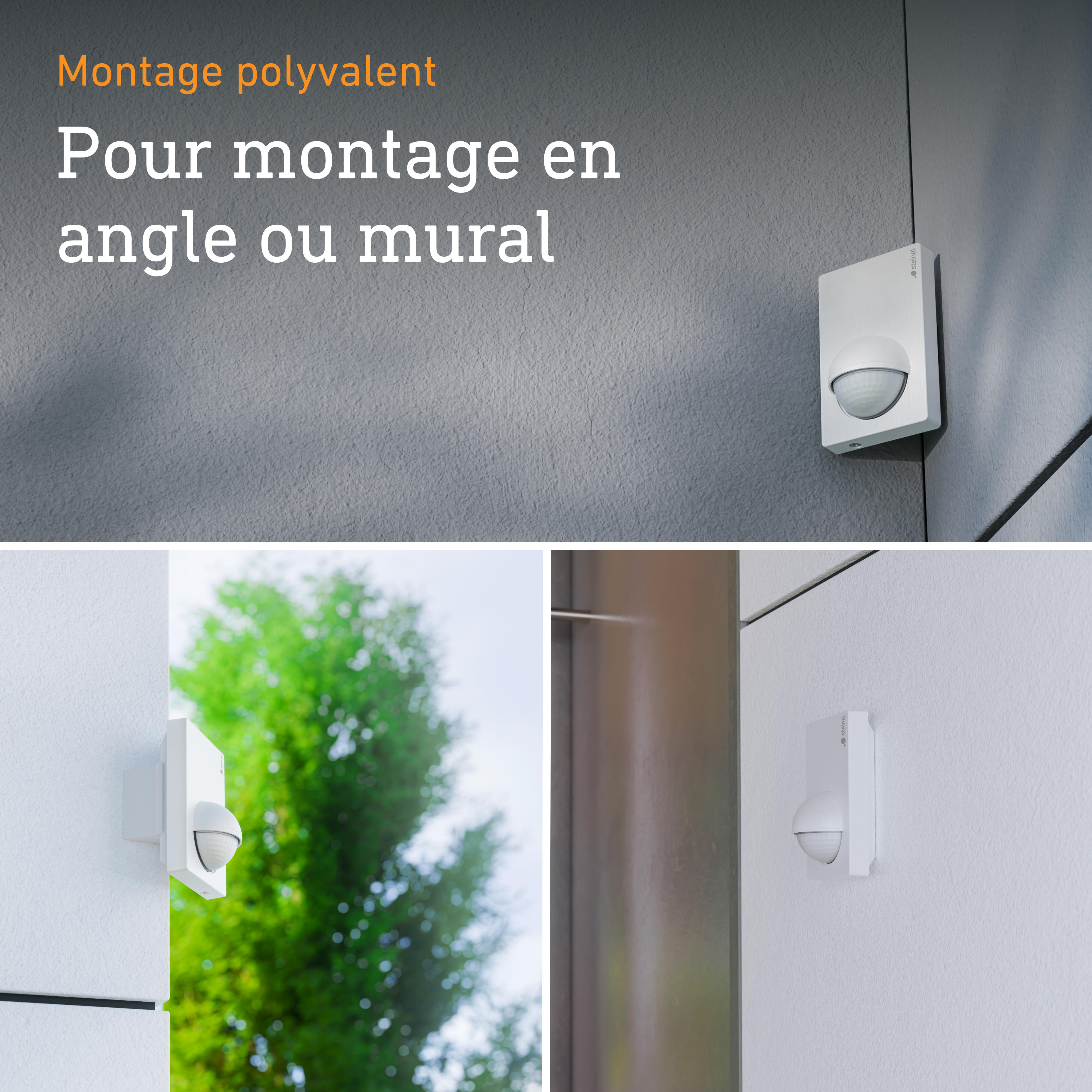 Détecteur de mouvement int/ext pour intérieur / extérieur, STEINEL blanc - 8