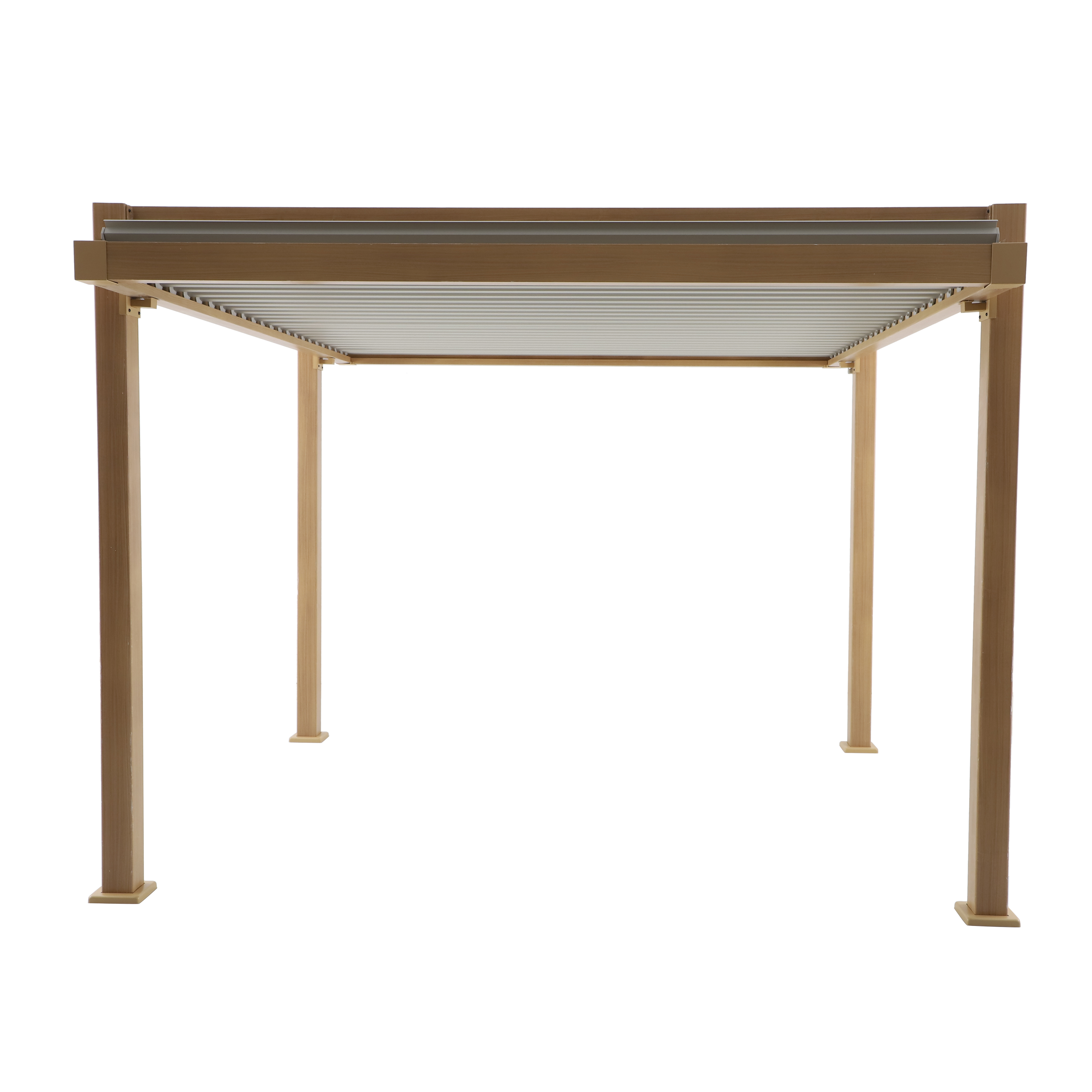 Pergola bioclimatica 320x358 cm in alluminio, effetto legno - Clima Odyssea NATERIAL - 8
