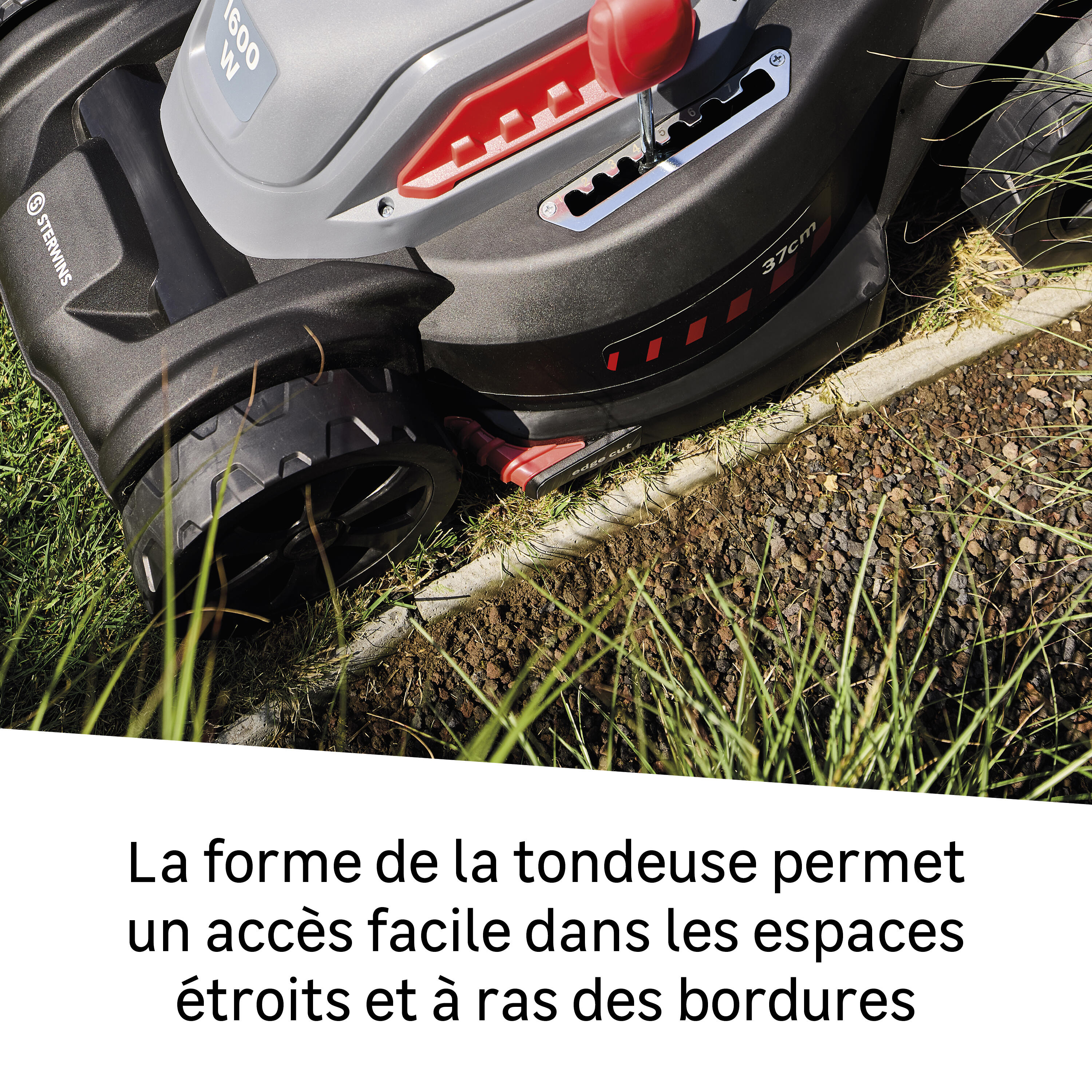 Tondeuse électrique STERWINS ELM2-37P.1, 1600 W, 230 V, l.37 cm - 5
