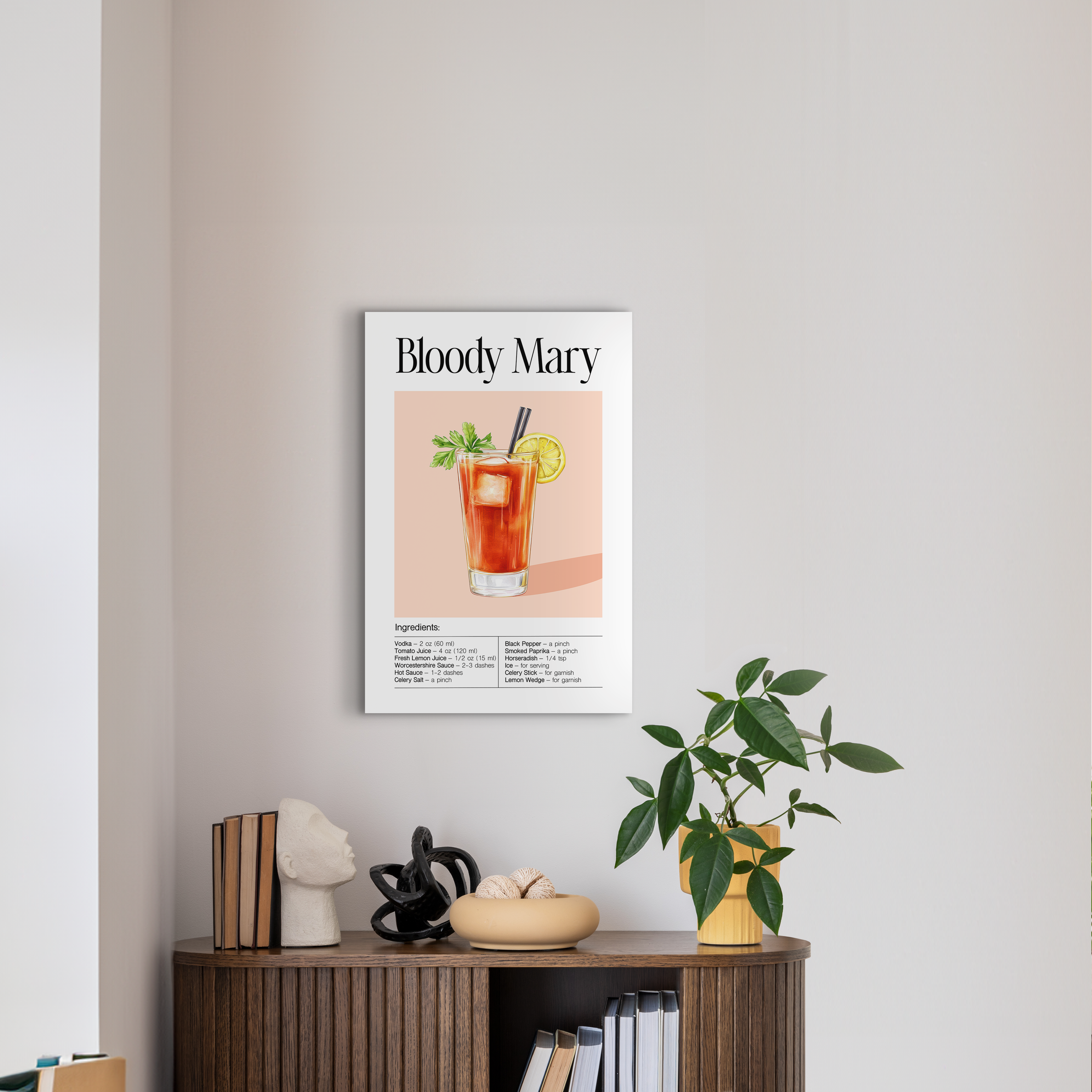 Toile Bloody mary, multicouleur CEANOTHE l.44.5 x H.65 cm - 2
