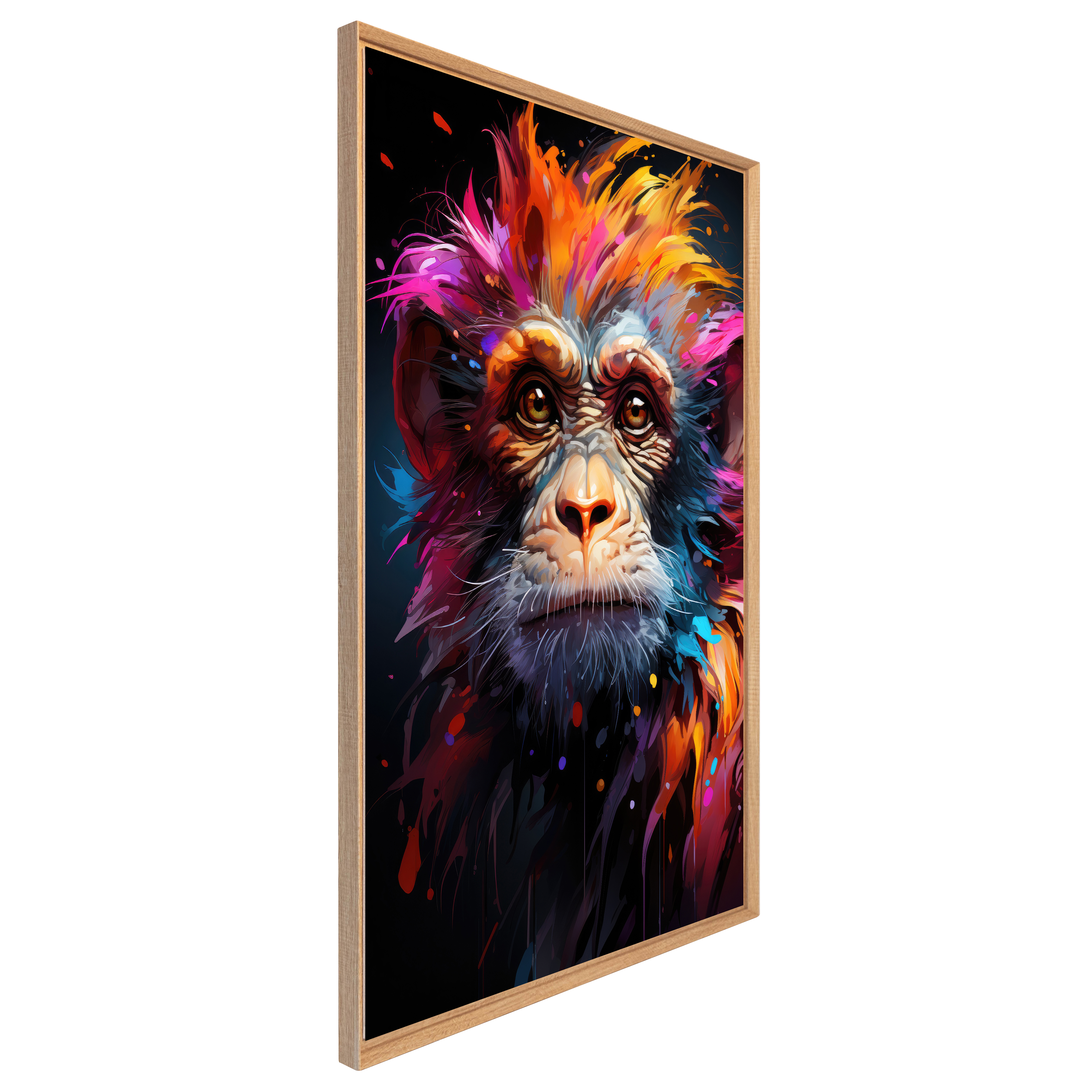 Affiche encadrée Singe vibrant CEANOTHE l.94.7 x H.65.2 cm - 3