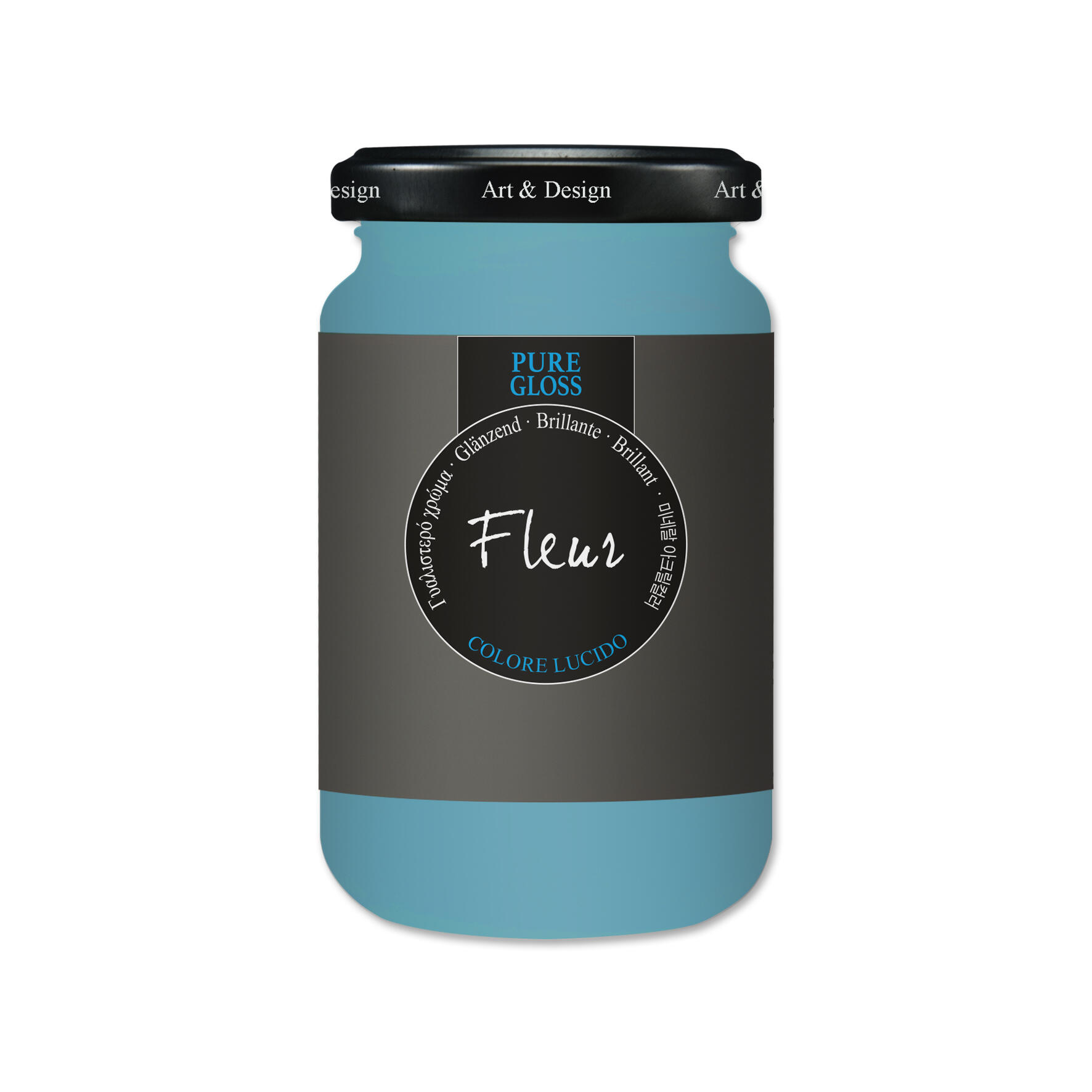 Colore acrilico gloss FLEUR 330 ml blu nostalgic sky - 3