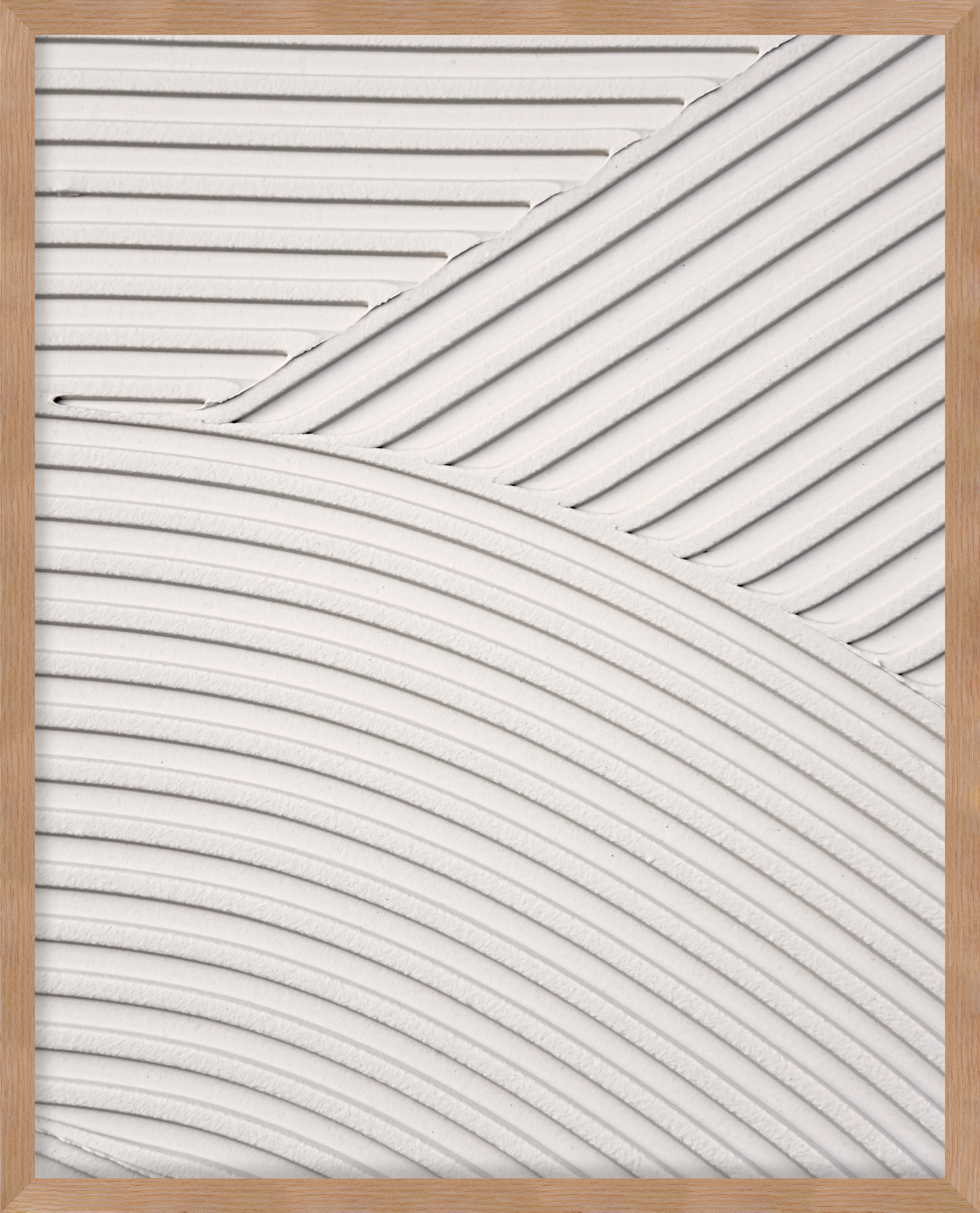 Gad Gonzalez Arte Y Decoración  Cuadro Pintura Impresa Enmarcada Zen Rectangular De 42 X 52 Cm. Plexiglás Lineal Marco Color Roble Blanco , Leroy Merlin