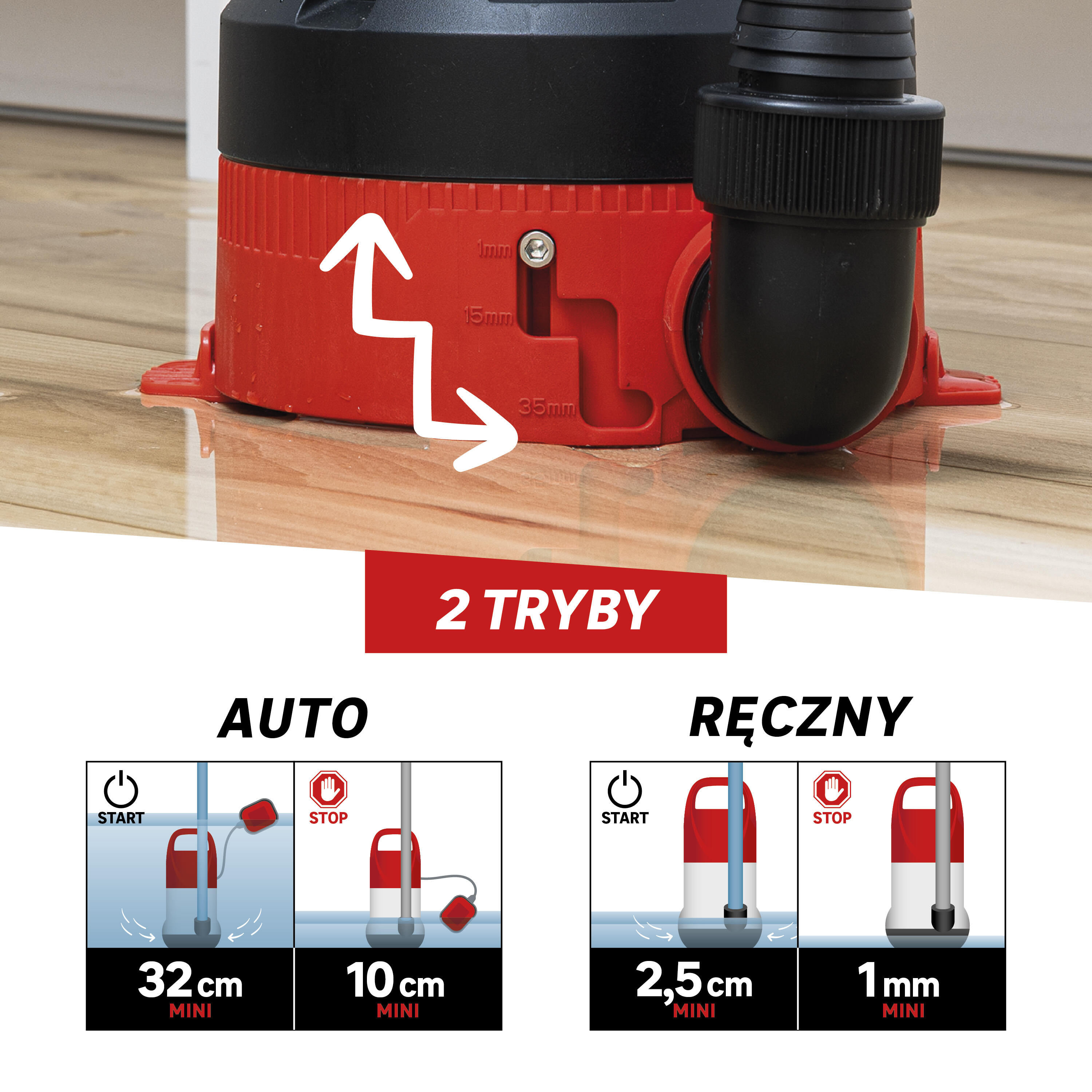 Pompa drenażowa do wody czystej i brudnej 15000 l/h 550W Sterwins - 4