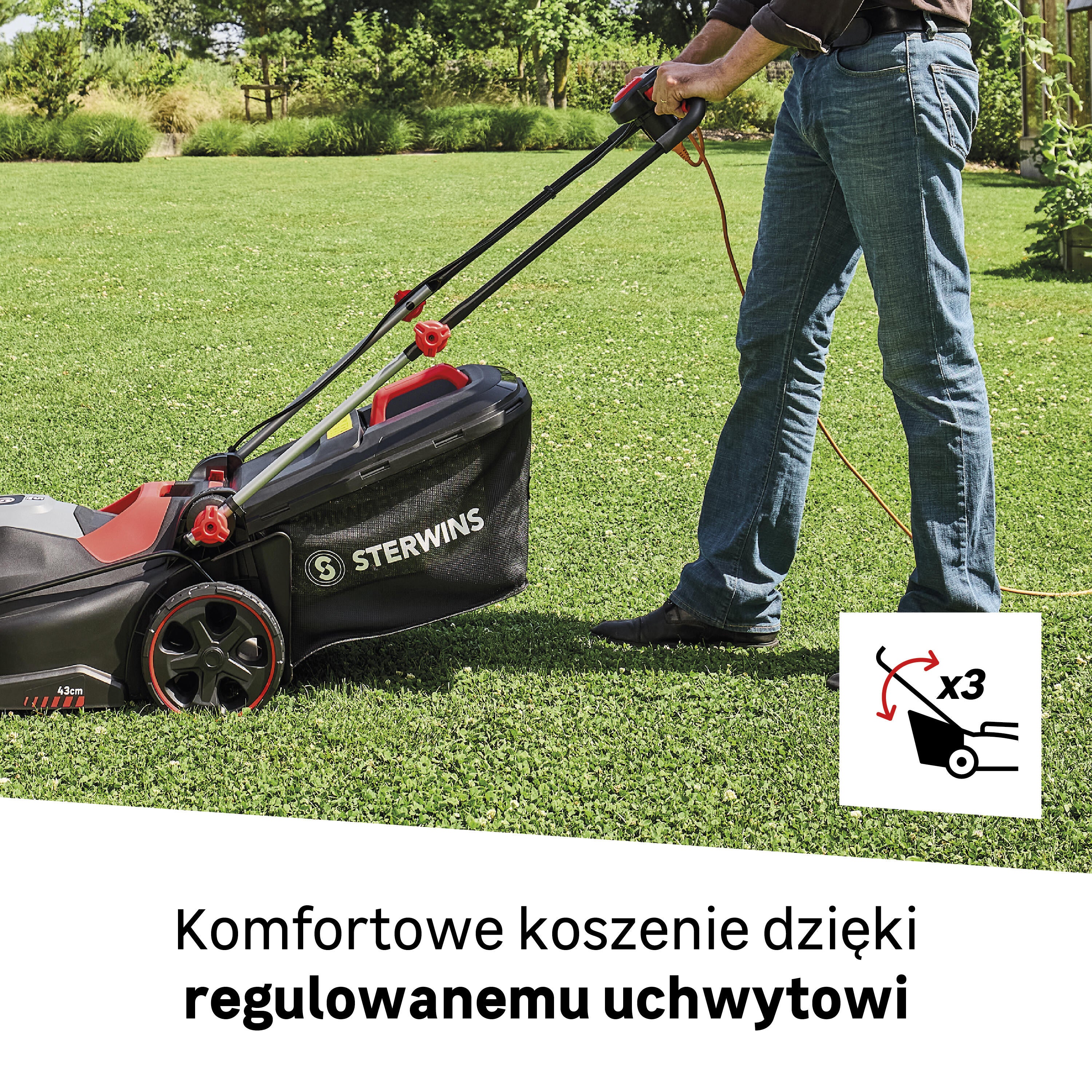 Kosiarka elektryczna ELM-43.1 2000 W 43 cm Sterwins - 5