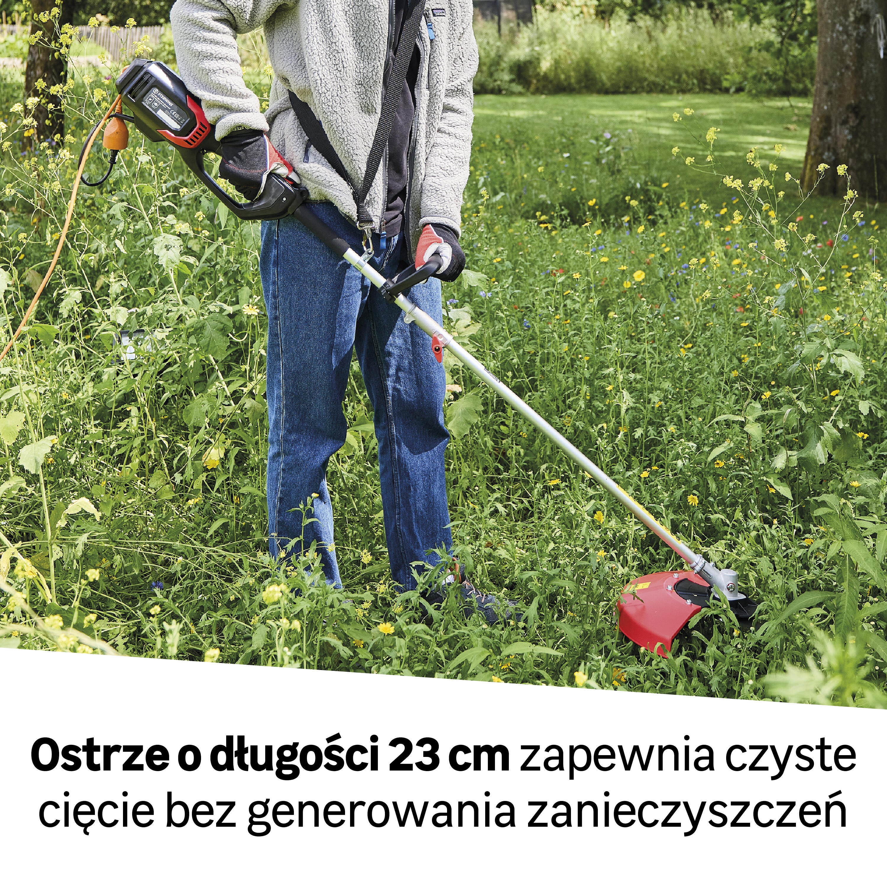 Kosa elektryczna szer. 34 cm 1200 W Sterwins - 4