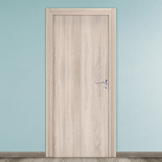 Leroymerlin Porta battente Brush rovere L 80 x H 210 cm reversibile