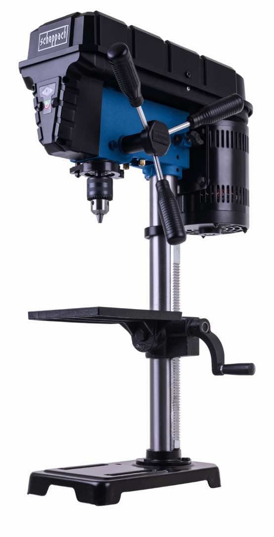 Perceuse à colonne mandrin 13mm SCHEPPACH 550W, TBM250V avec étau et laser