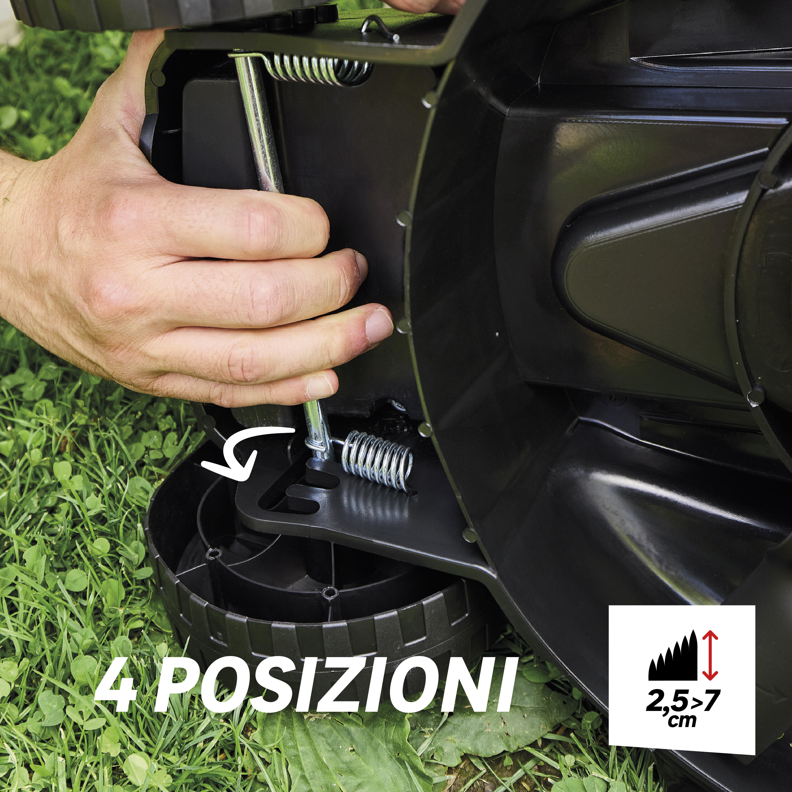 Tagliaerba elettrico velocità non regolabile (trainato a comando) STERWINS ELM1-33P4 1400 W L 33 cm - 3