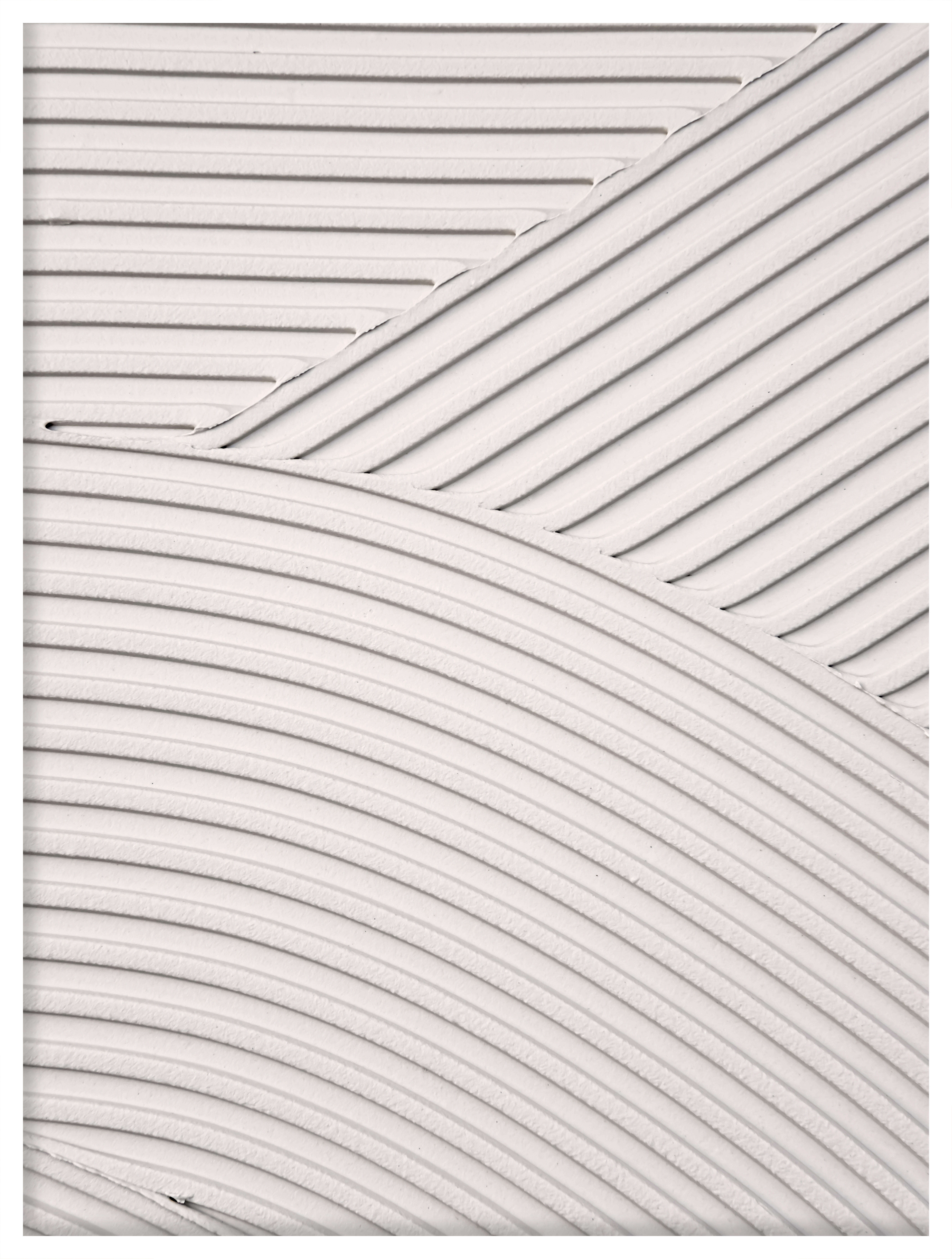 Gad Gonzalez Arte Y Decoración  Cuadro Pintura Impresa Enmarcada Zen Rectangular De 62 X 82 Cm. Plexiglás Lineal Marco Color Blanco , Leroy Merlin