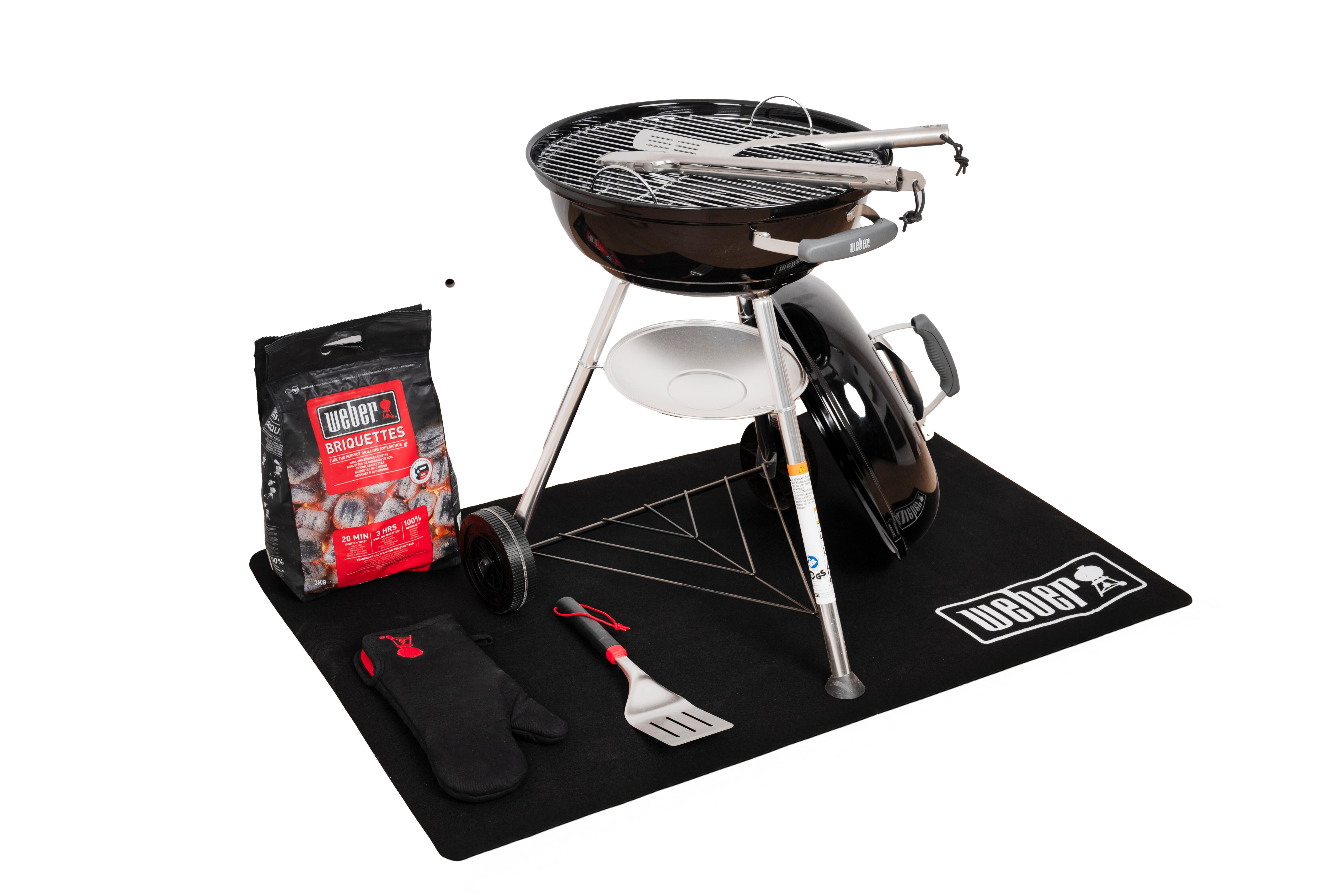Barbecue a carvão Weber Compact Kettle ⌀47 cm + briquetes carvão 3 kg - 15