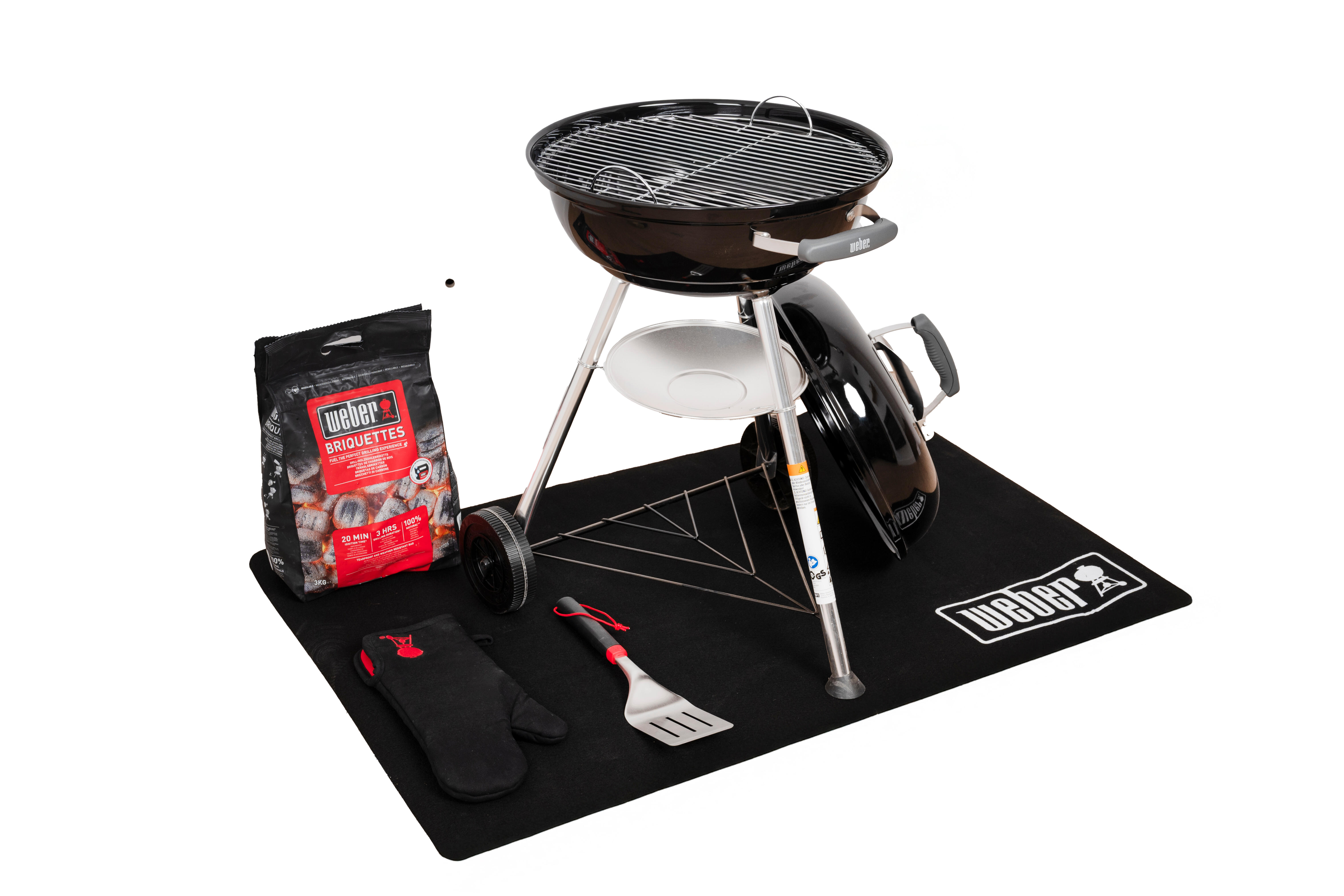 Barbecue a carvão Weber Compact Kettle ⌀47 cm + briquetes carvão 3 kg - 11