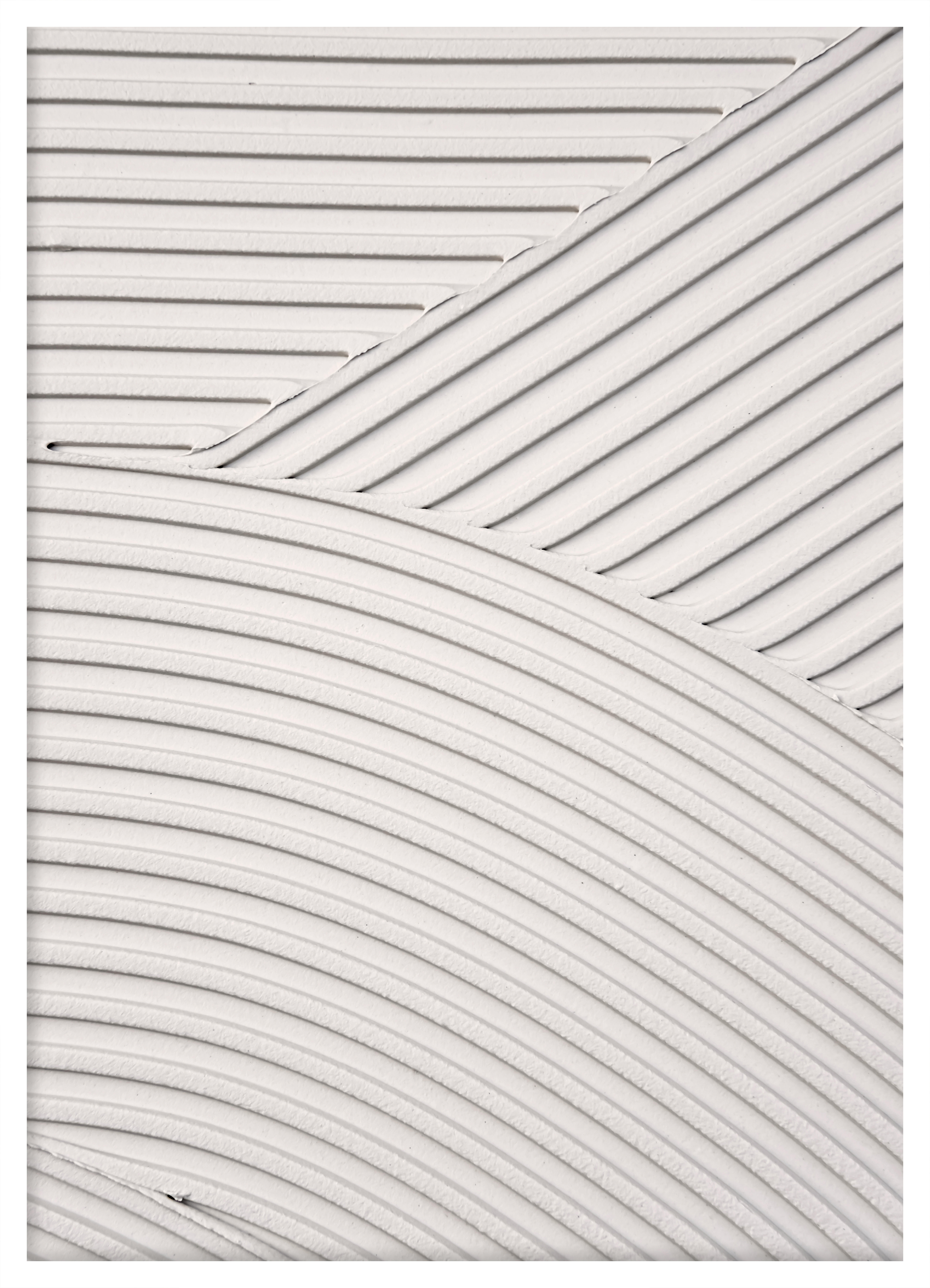 Gad Gonzalez Arte Y Decoración  Cuadro Pintura Impresa Enmarcada Zen Rectangular De 52 X 72 Cm. Plexiglás Lineal Marco Color Blanco , Leroy Merlin