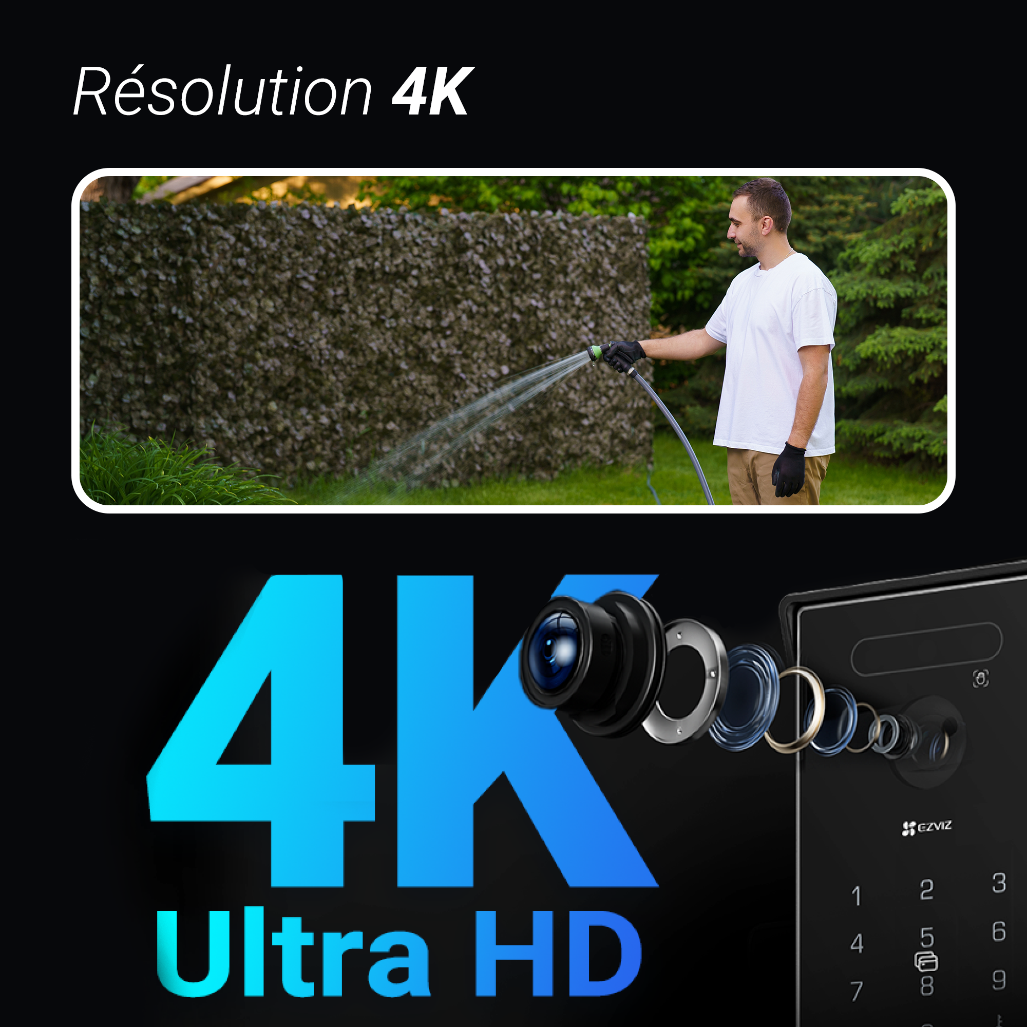 Visiophone filaire connecté Hp7 pro 4K, EZVIZ - 12