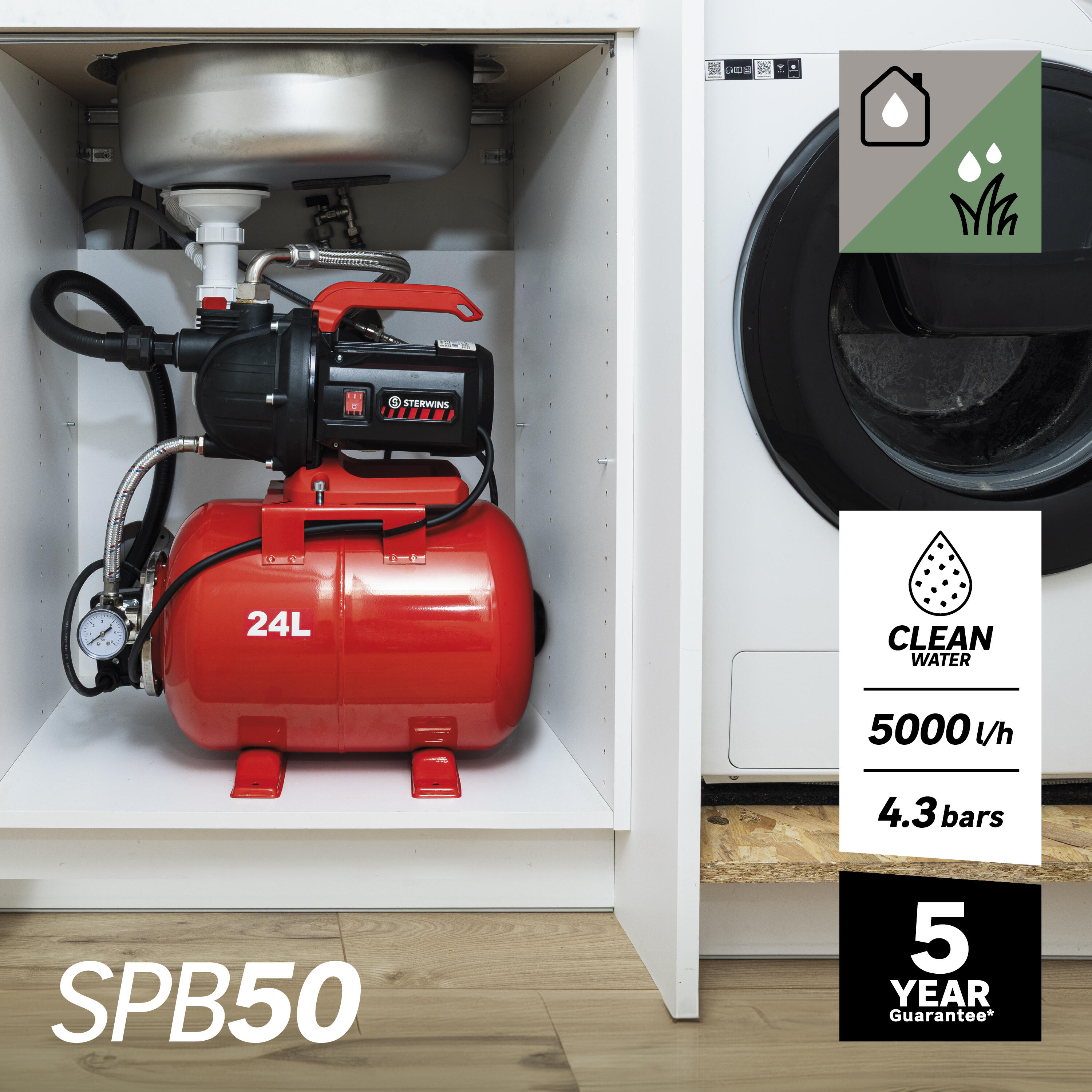 Surpresseur STERWINS 5000 l/h - 2