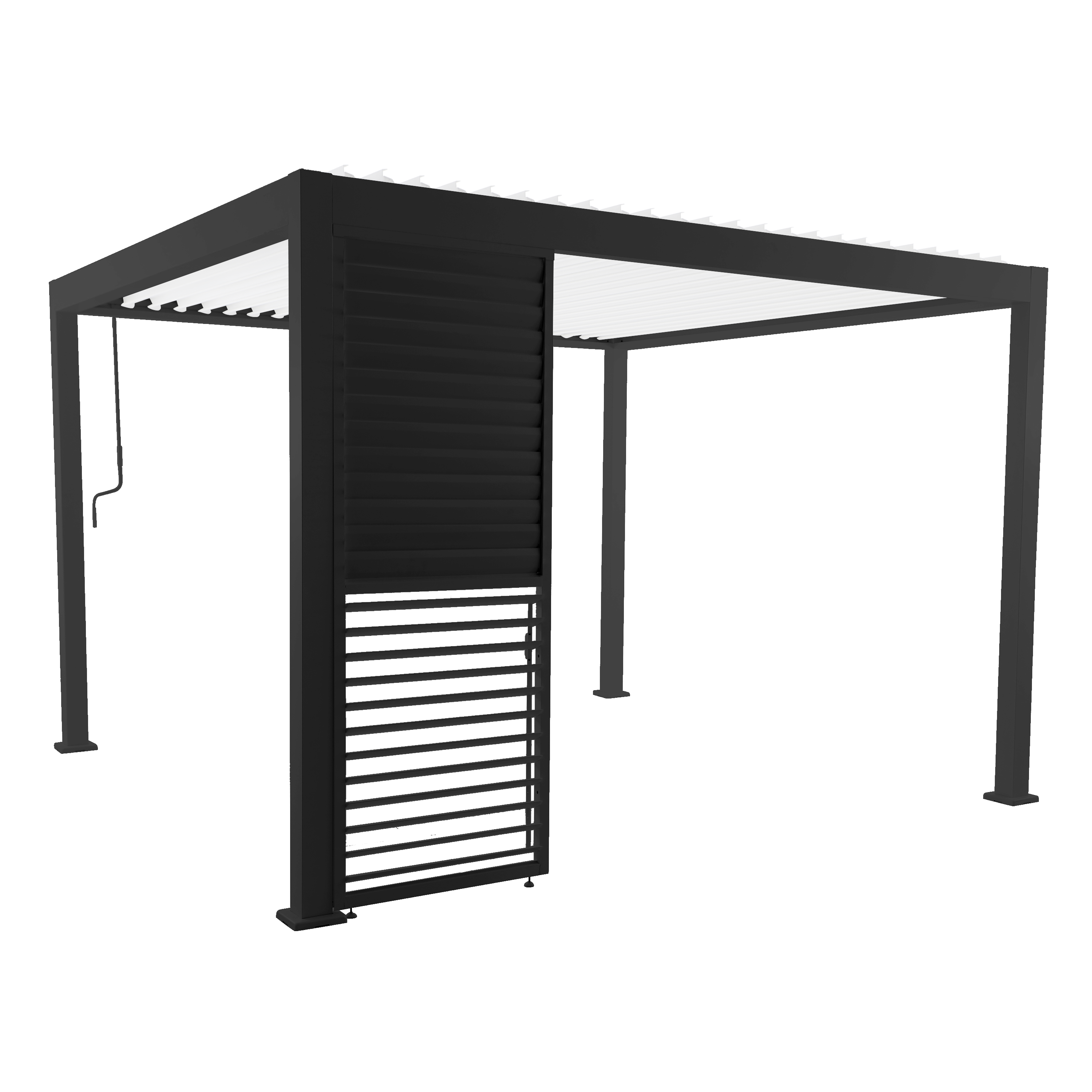 Panel żaluzjowy Astra do pergoli bioklimatycznej 365 cm antracyt Naterial - 5