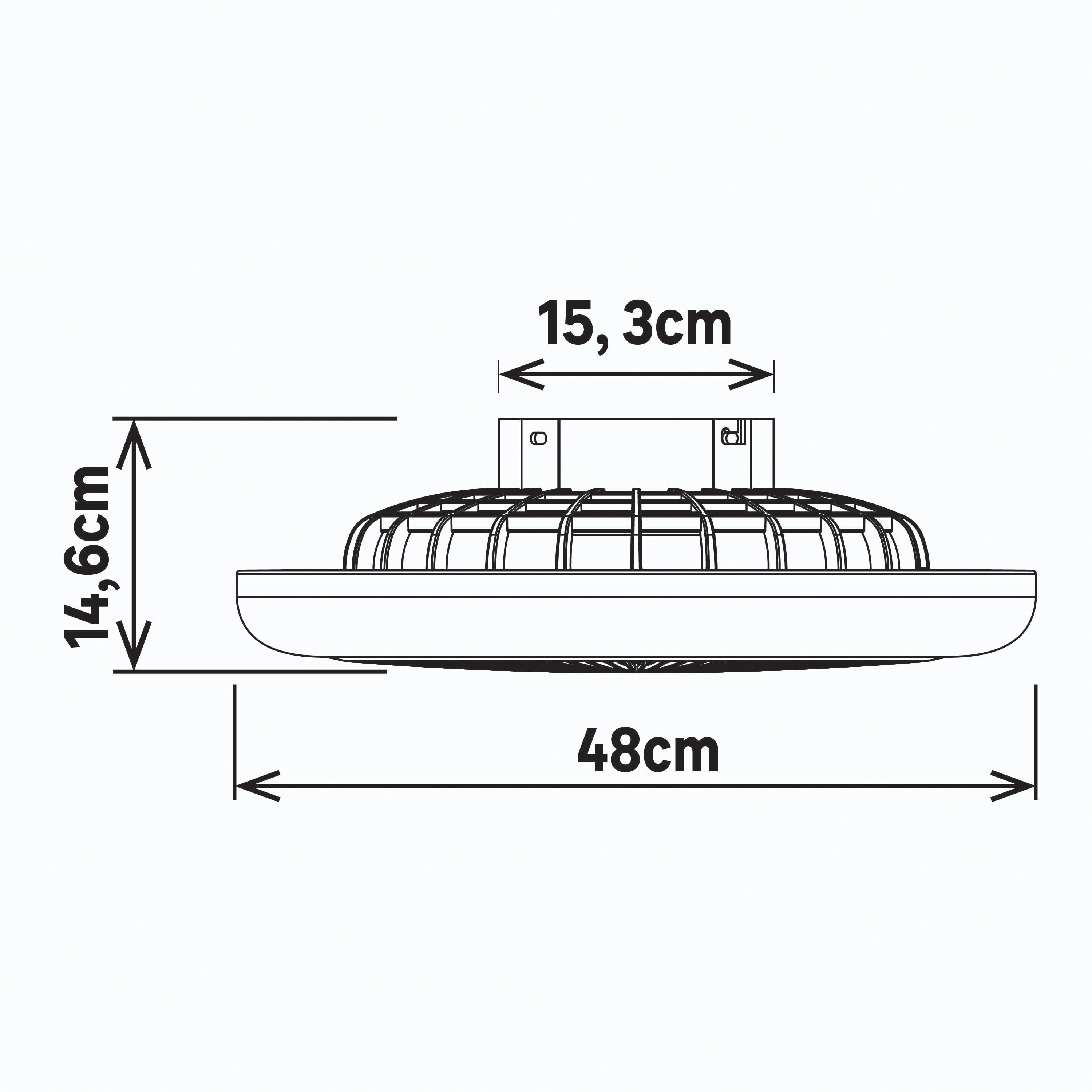 Ventilateur de plafond LED, Patna, 48 cm, blanc - 13