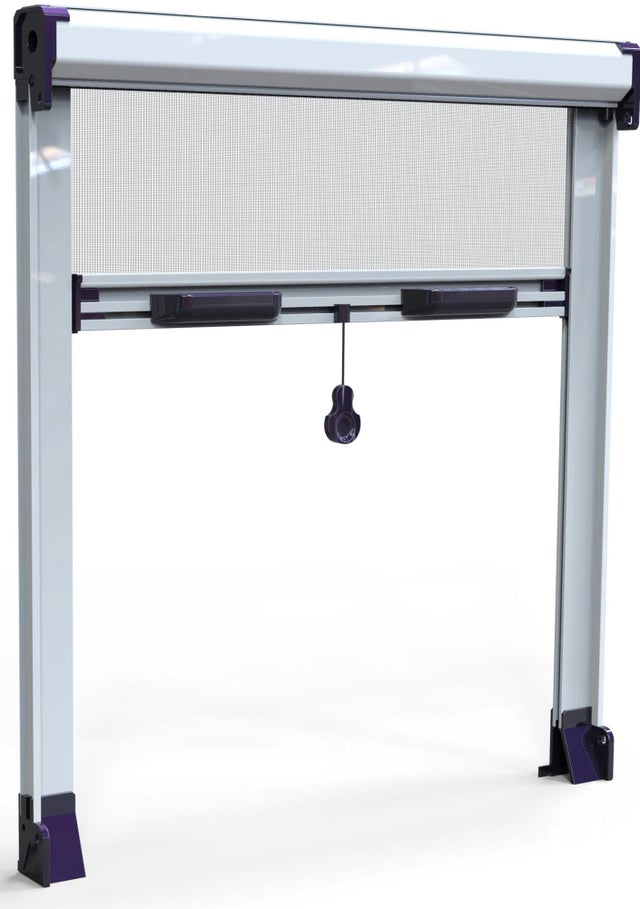 Zanzariera avvolgibile MEDAL Netkit per finestra L 130 x H 150 cm bianco riducibile