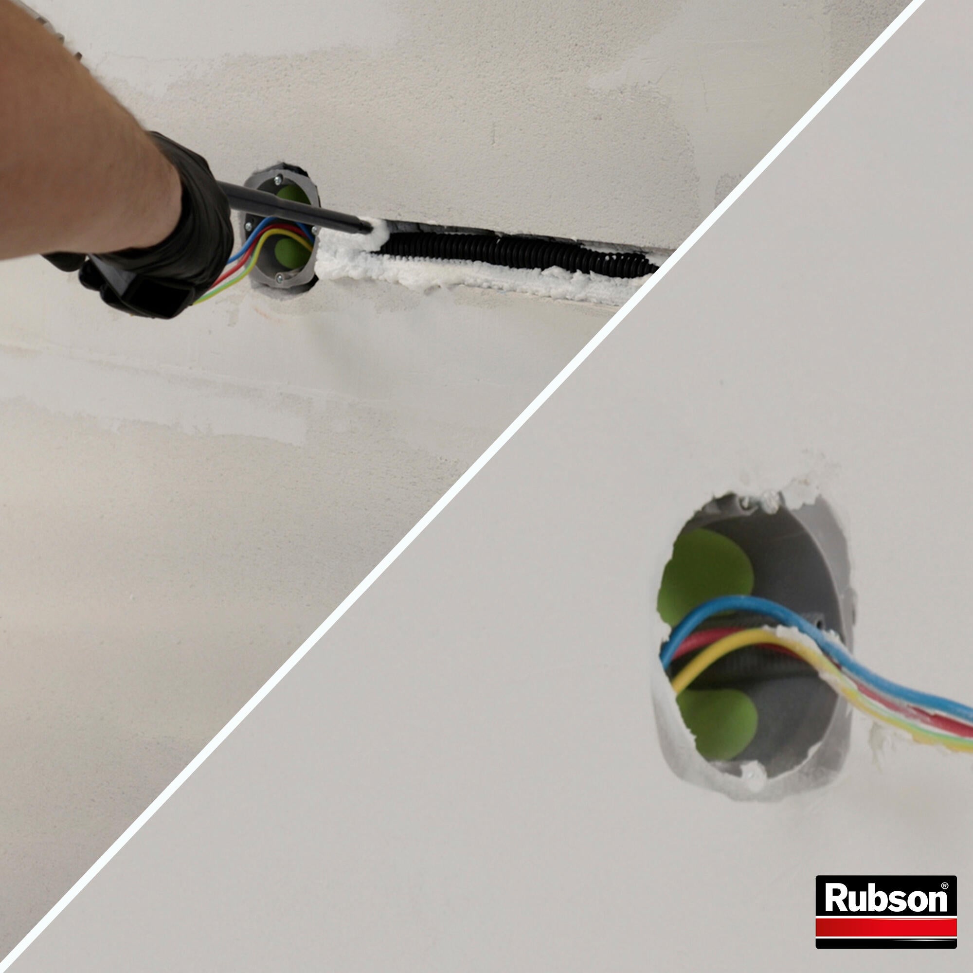 Mousse expansive polyuréthane thermique et phonique pistolable 750 ml - RUBSON WHITE TEQ - 2