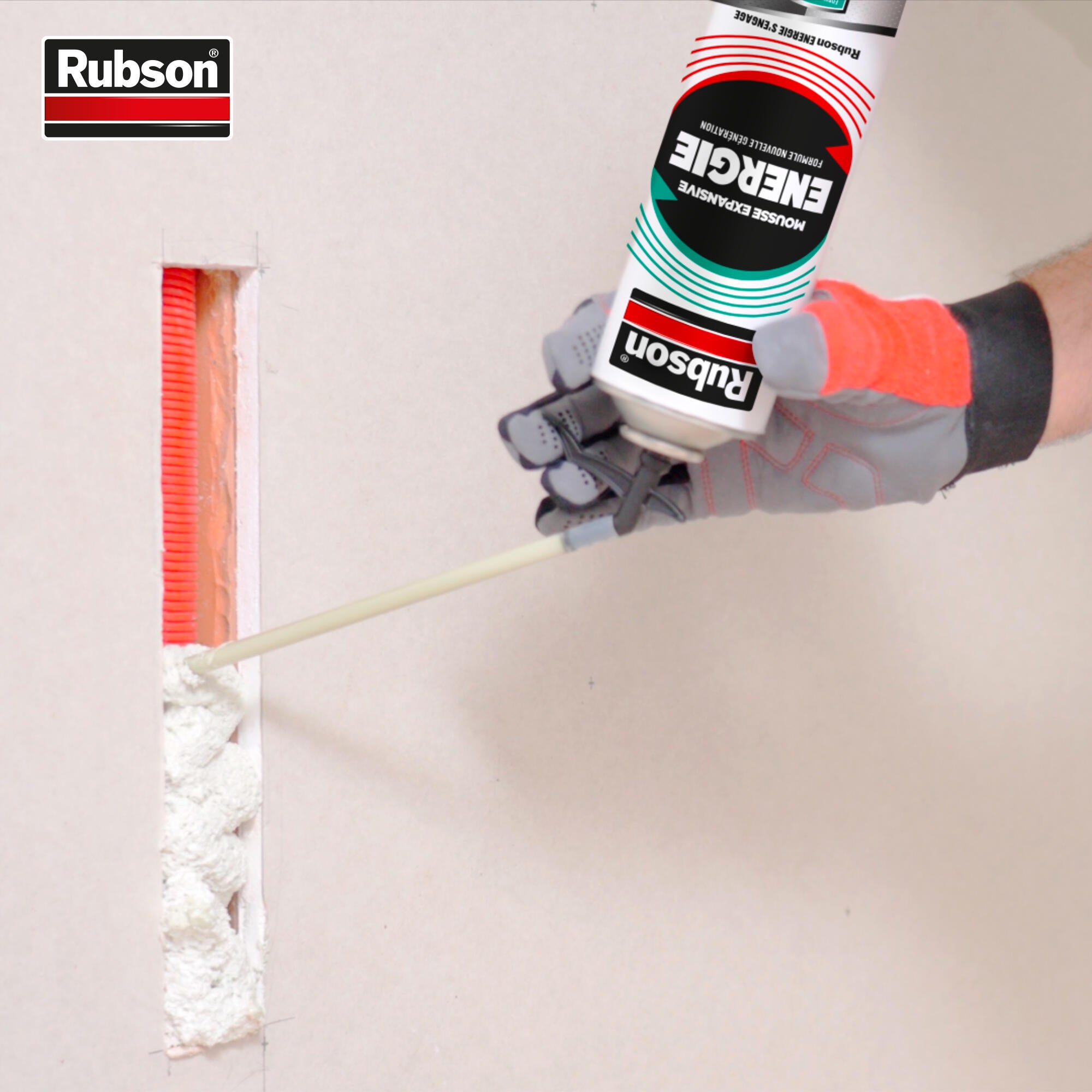Mousse expansive polyuréthane universelle manuelle 750 ml - RUBSON Energie - 3