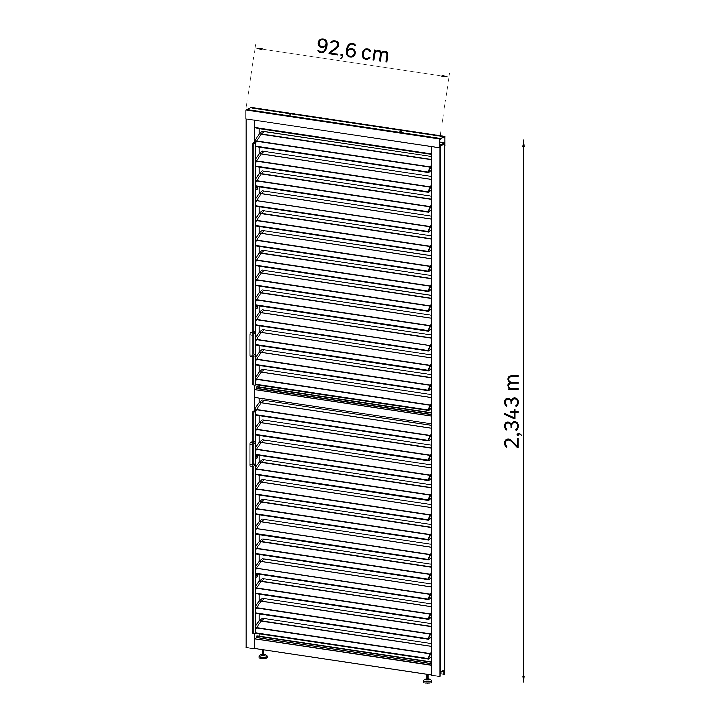 Panel lateral astra 3m/4m gris