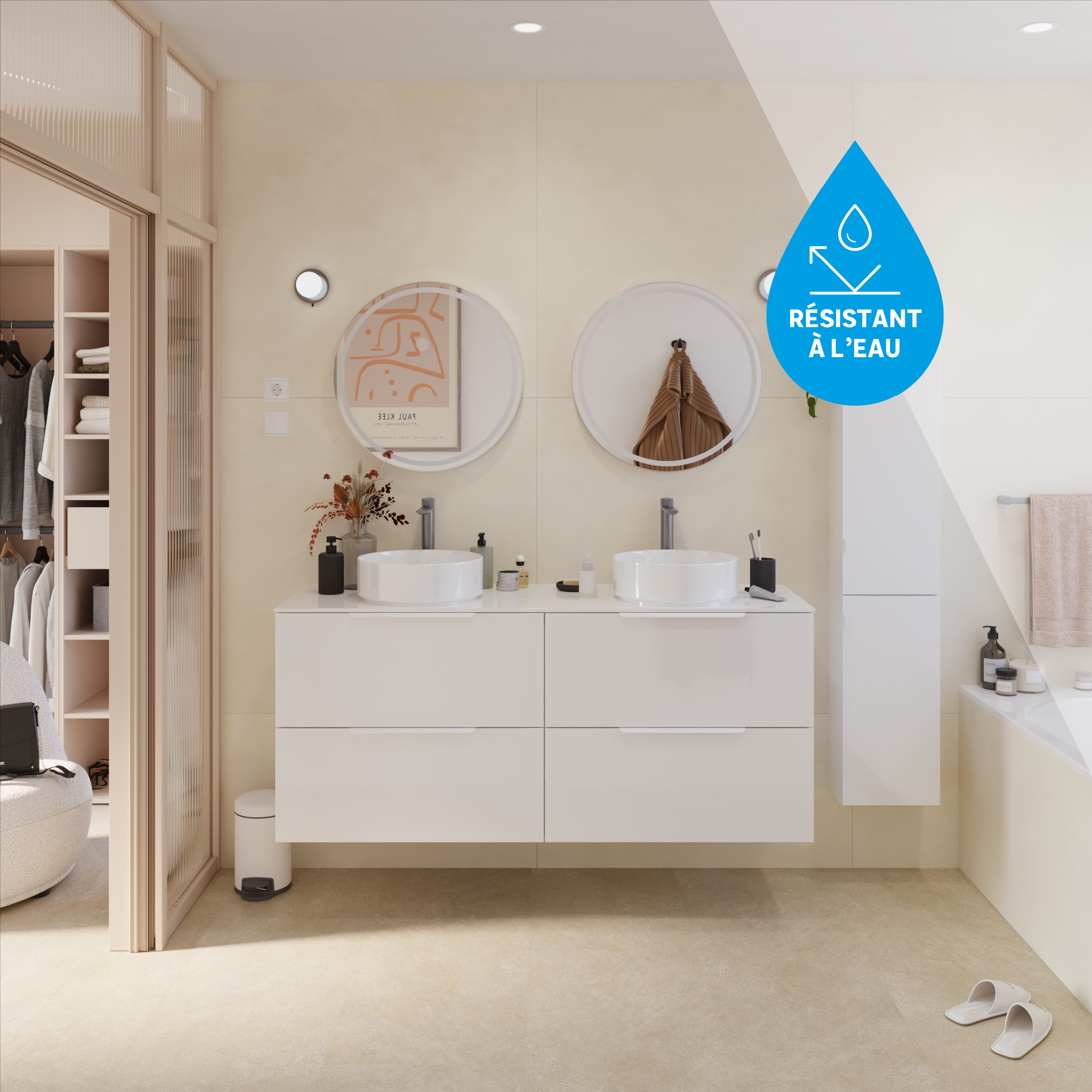 Dalle PVC clipsable intenso sous-couche intégrée ARTENS canezia - 2