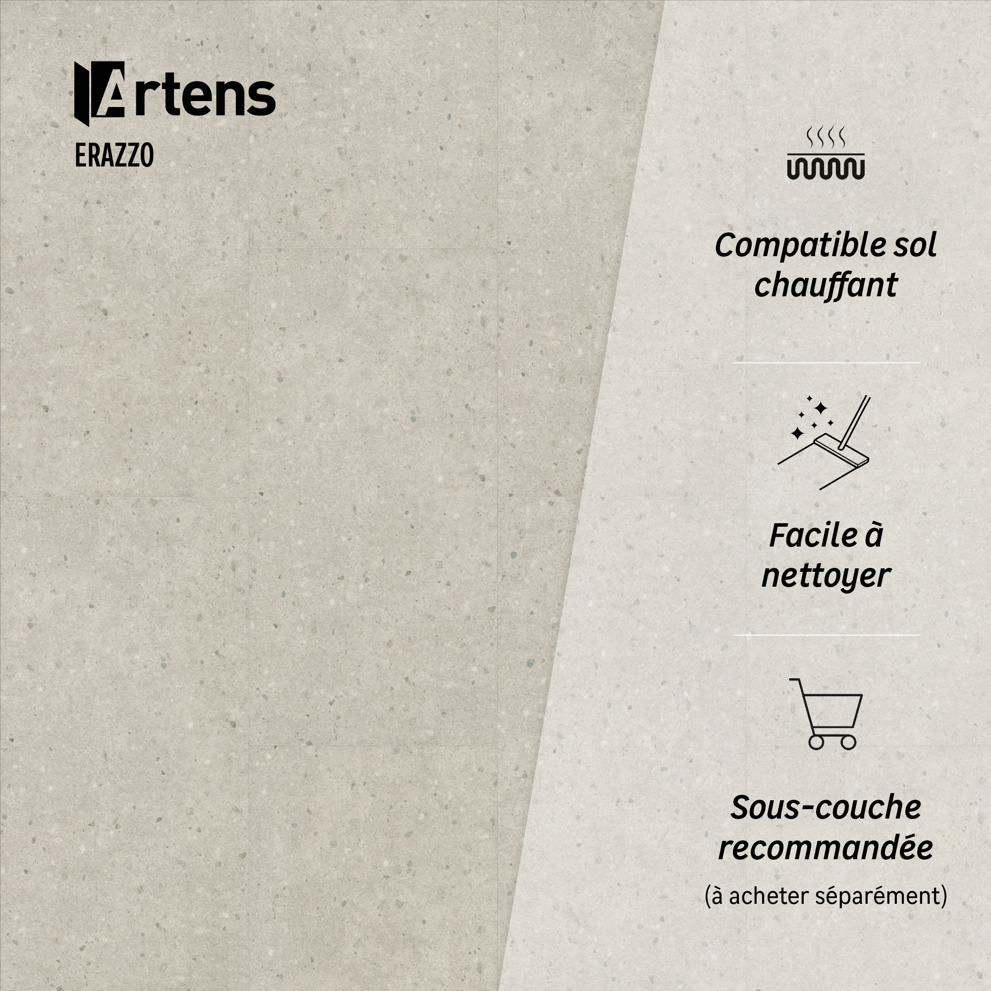 Dalle clipsable Forte ARTENS ERRAZZO 1.84 - 4