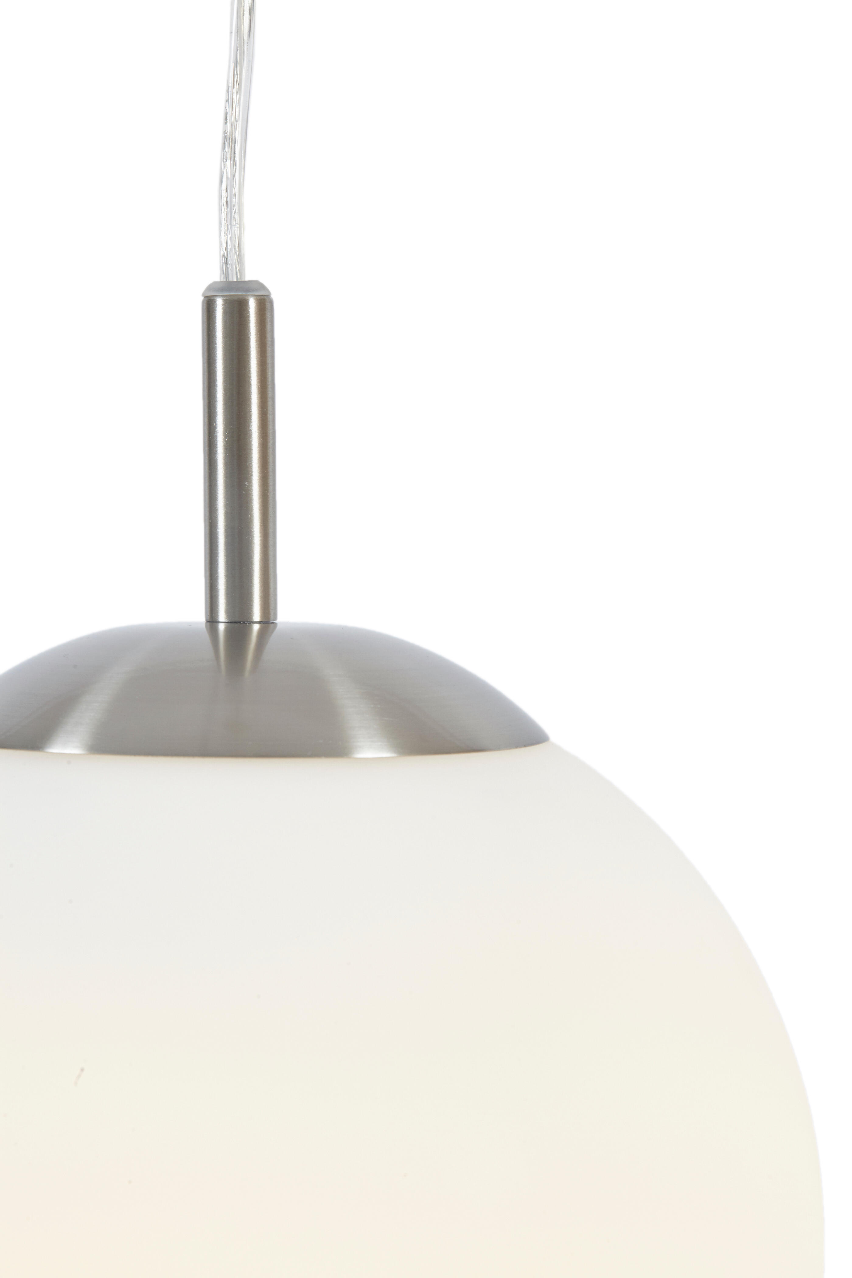 Lampadario Neoclassico Celestine grigio paralume bianco E27 Ø25cm INSPIRE - 9