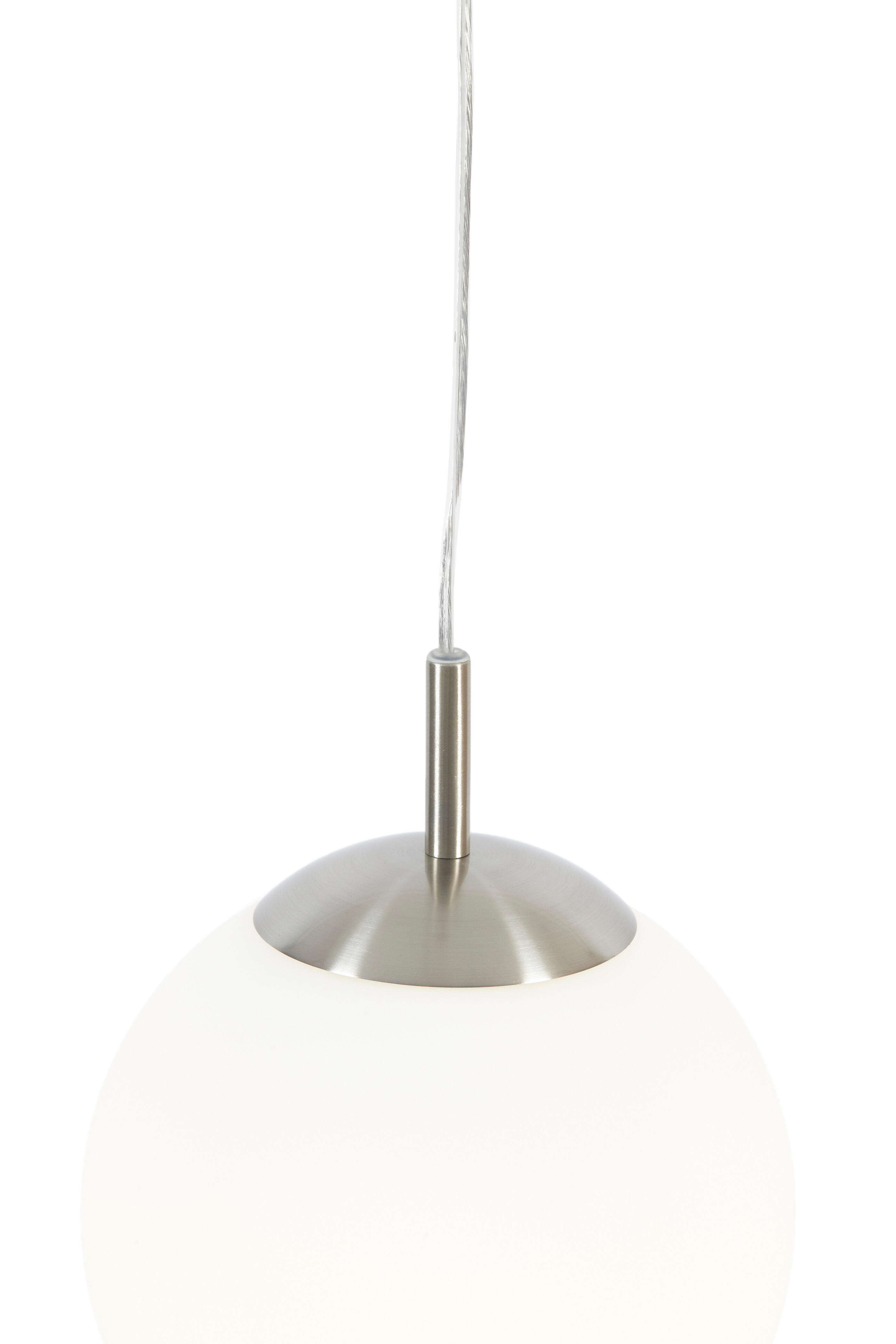 Lampadario Neoclassico Celestine grigio paralume bianco E27 Ø25cm INSPIRE - 5