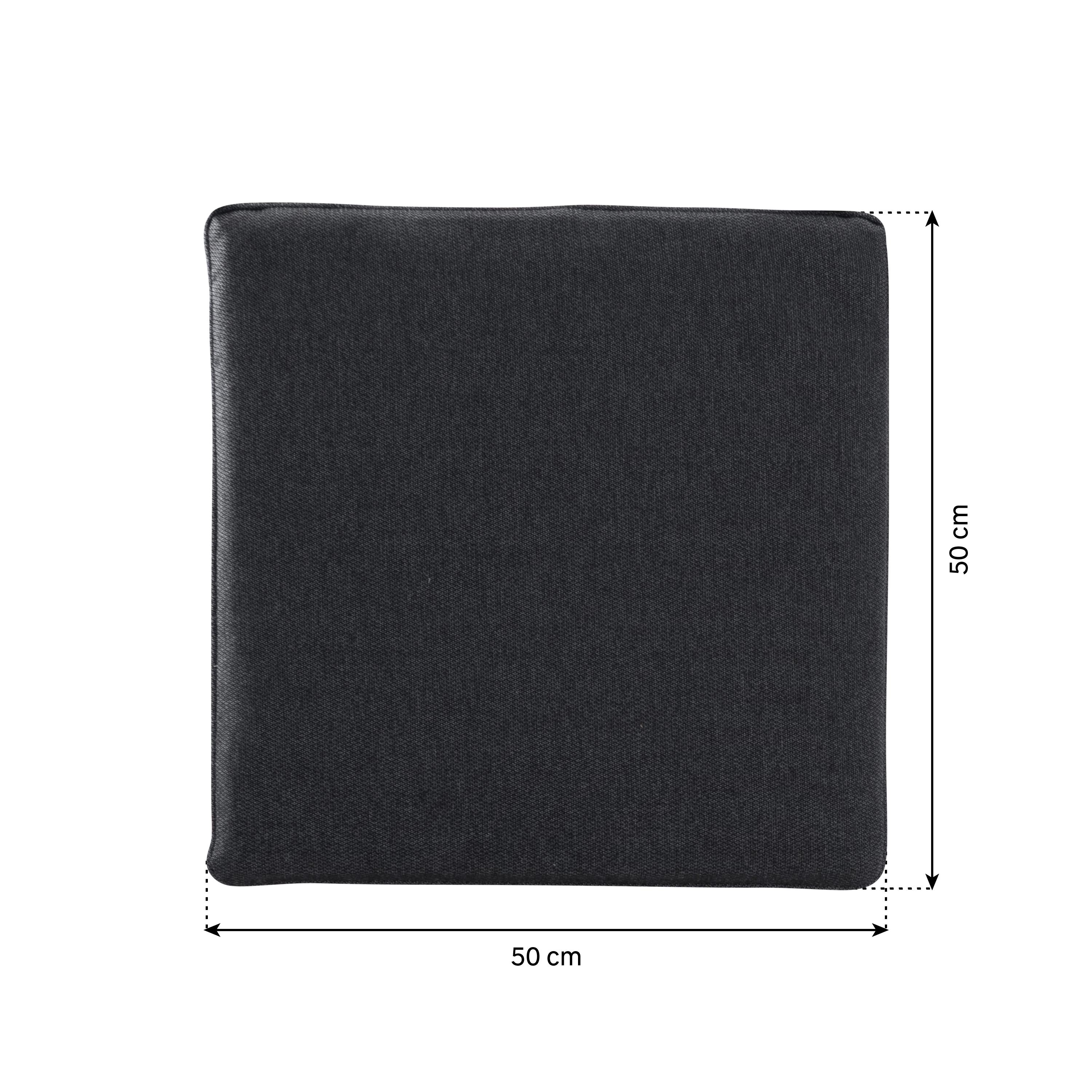 Almofada de assento 50x50 cm cinzento Naterial Reva - 6