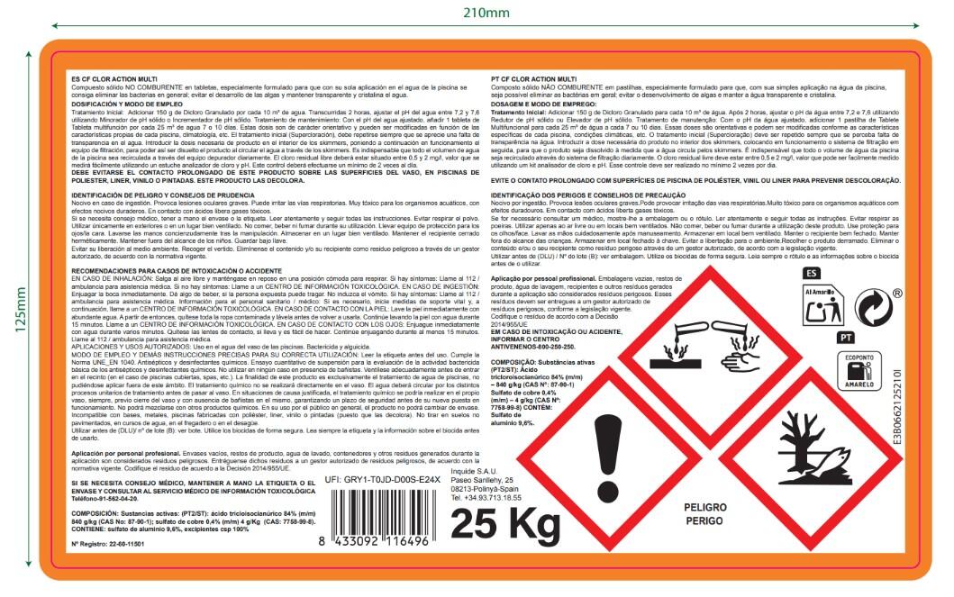 CLORO PASTILLAS 4 ACCIONES 25 KG - 3
