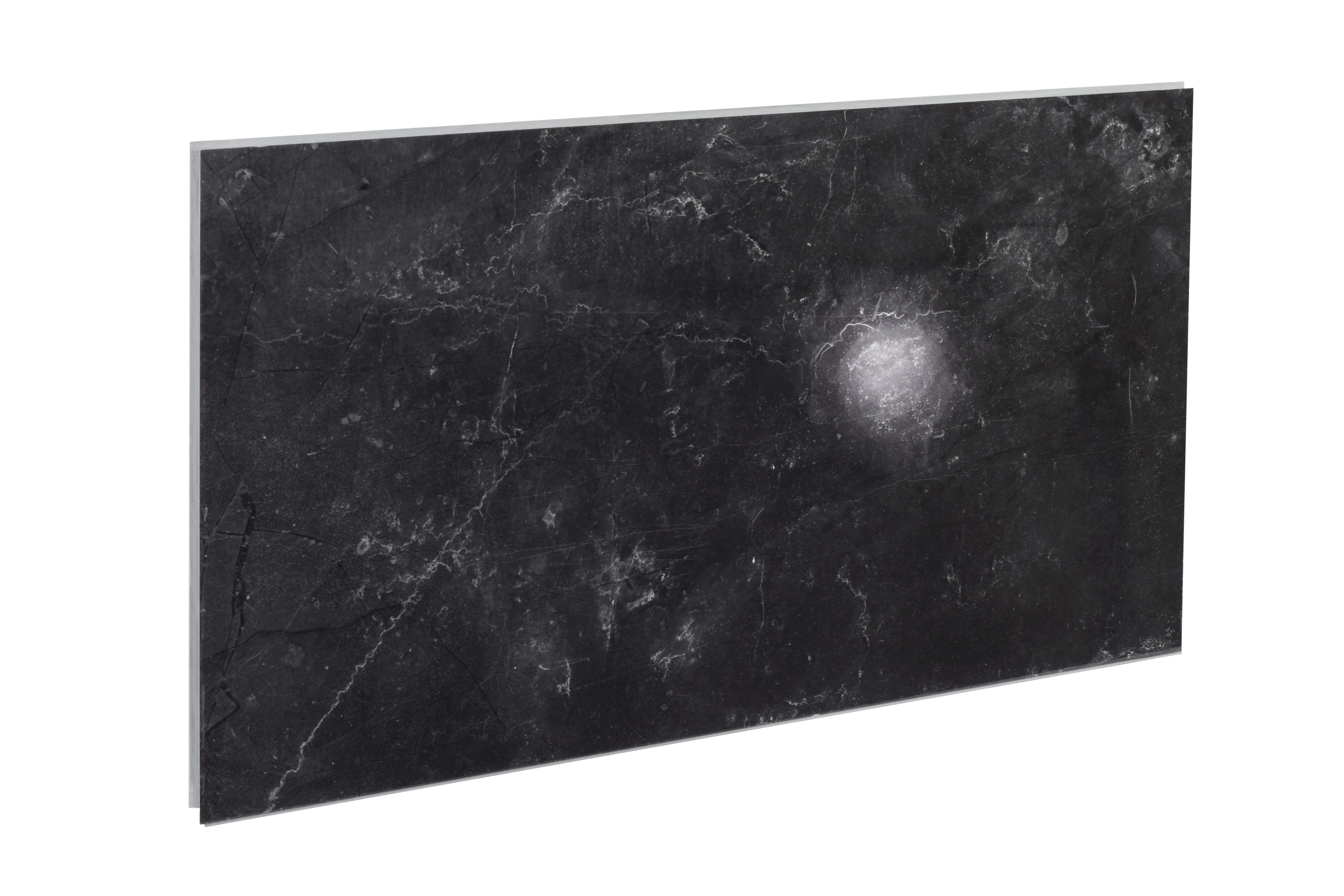 Panele ścienne winylowe SPC 120x60 cm Black Stone czarny połysk - 4
