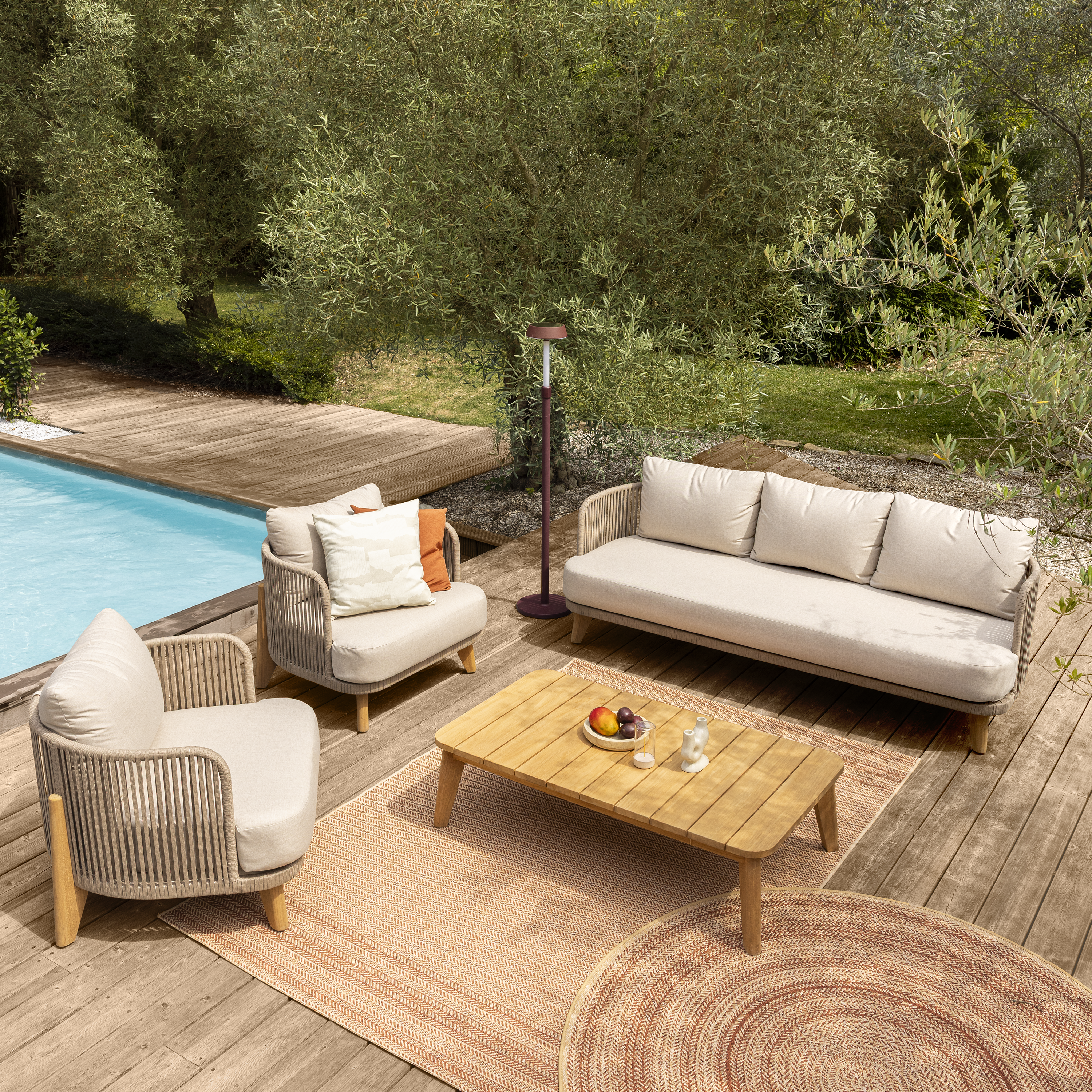 Scendiletto Awa in polipropilene, L 120 x L 120 cm, beige - 2