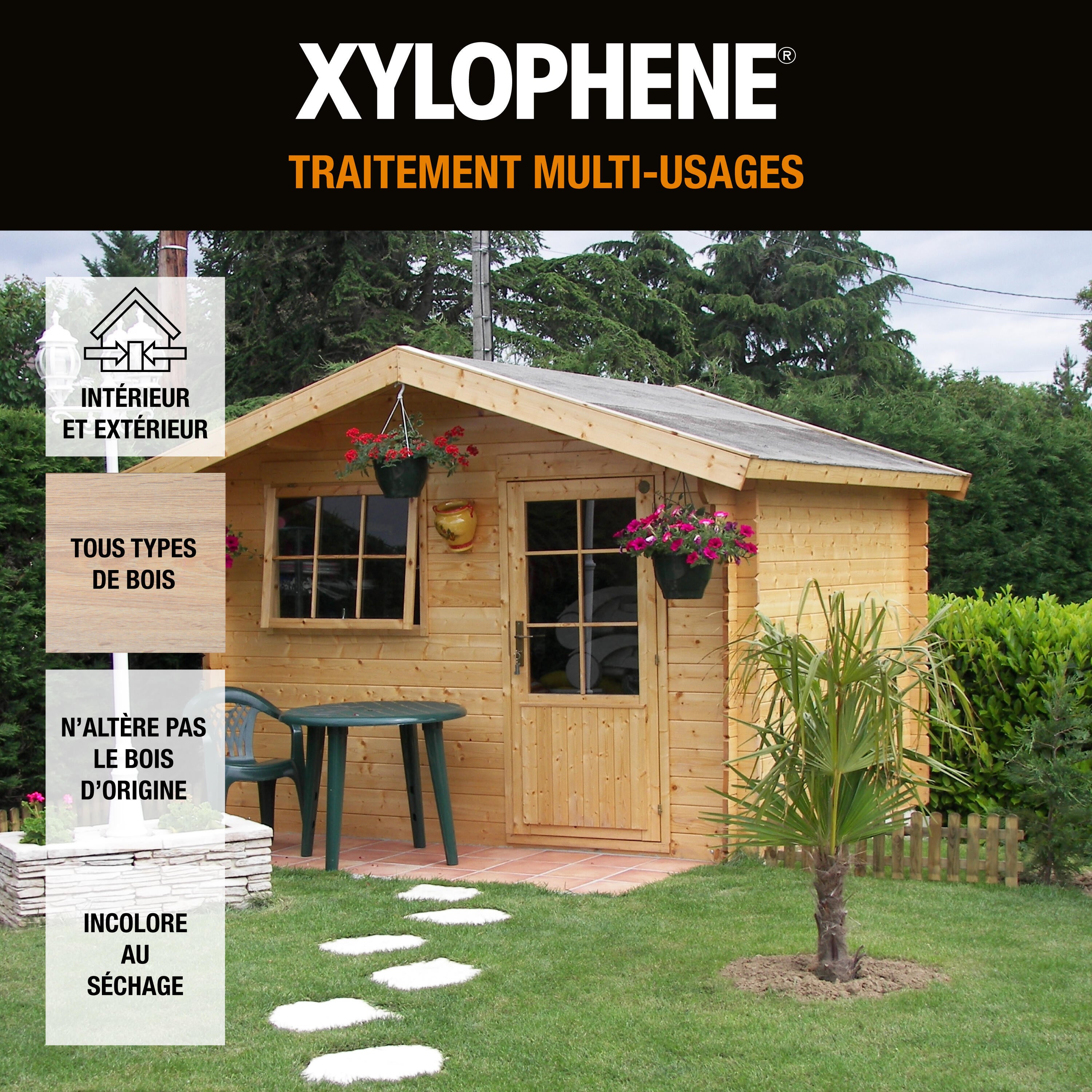 Traitement du bois multiusage XYLOPHENE  1 l - 3